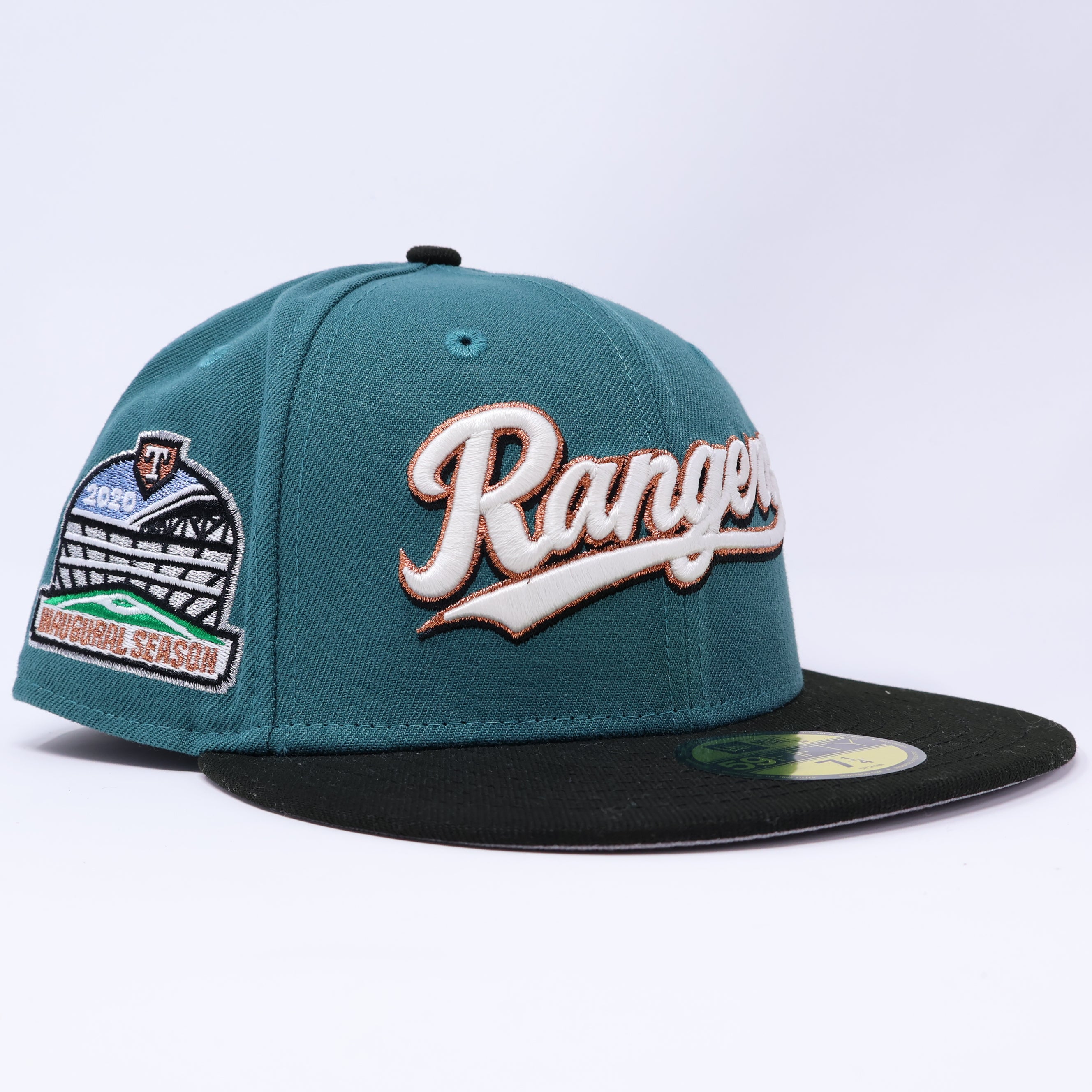 NWT 1/4 Green Dallas Texas Rangers Inaugural Season 59fifty New Era Fitted Hat Cap