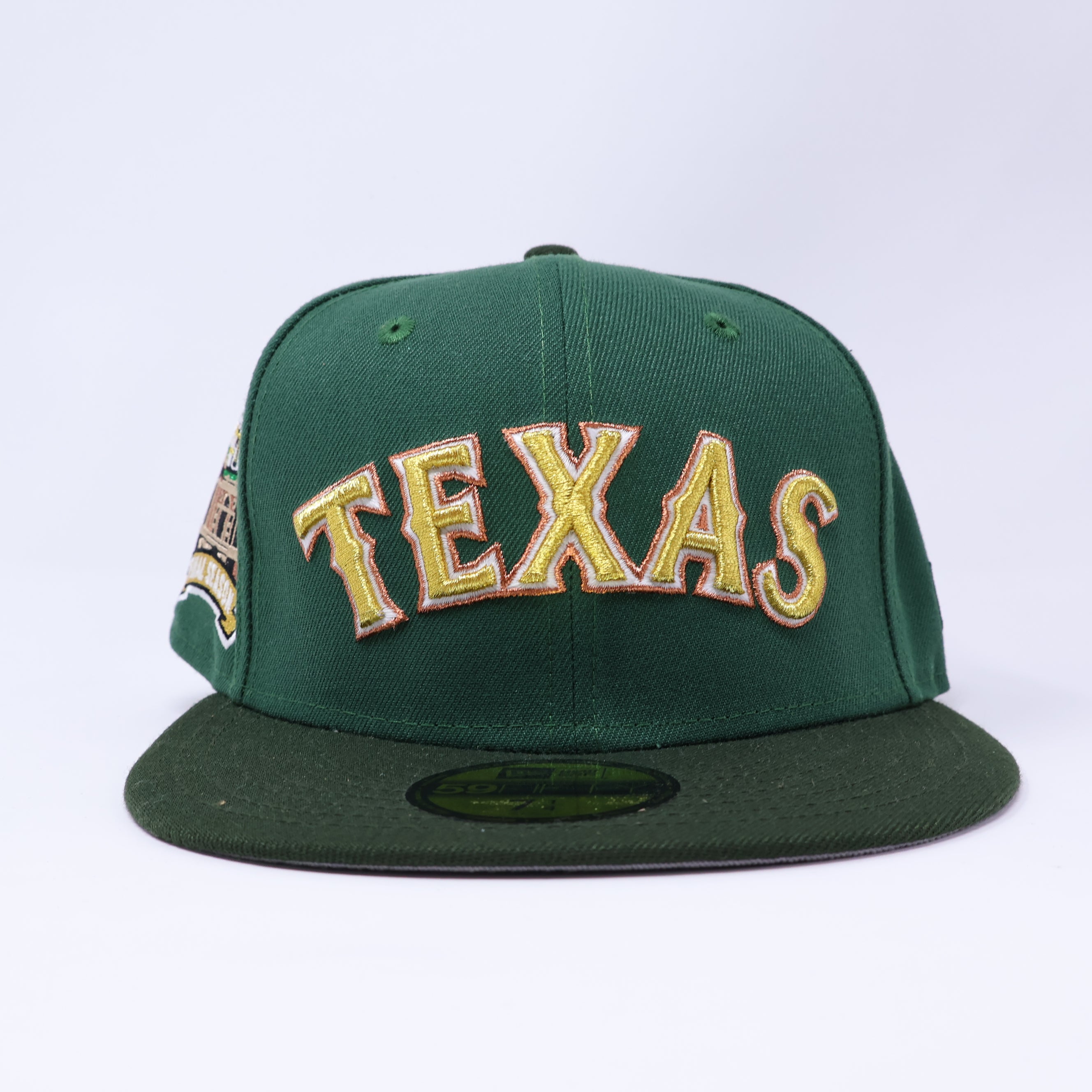 NWT 1/4 Green Dallas Texas Rangers Final Season 59fifty New Era Fitted Hat Cap