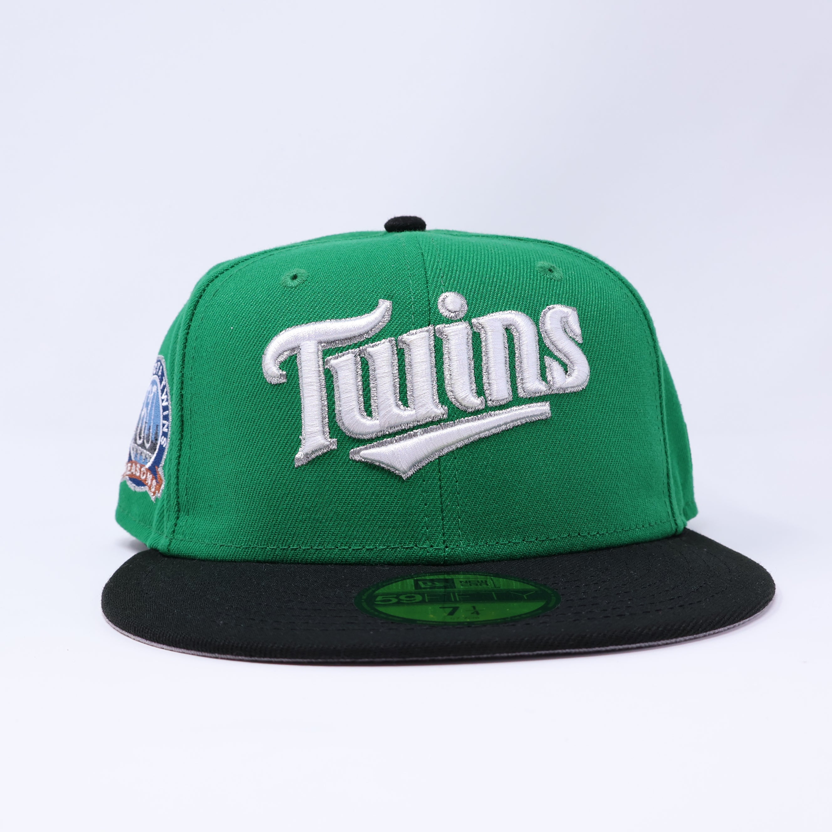 NWT 1/4 Green Minnesota Twins 60 Seasons 59fifty New Era Fitted Hat Cap