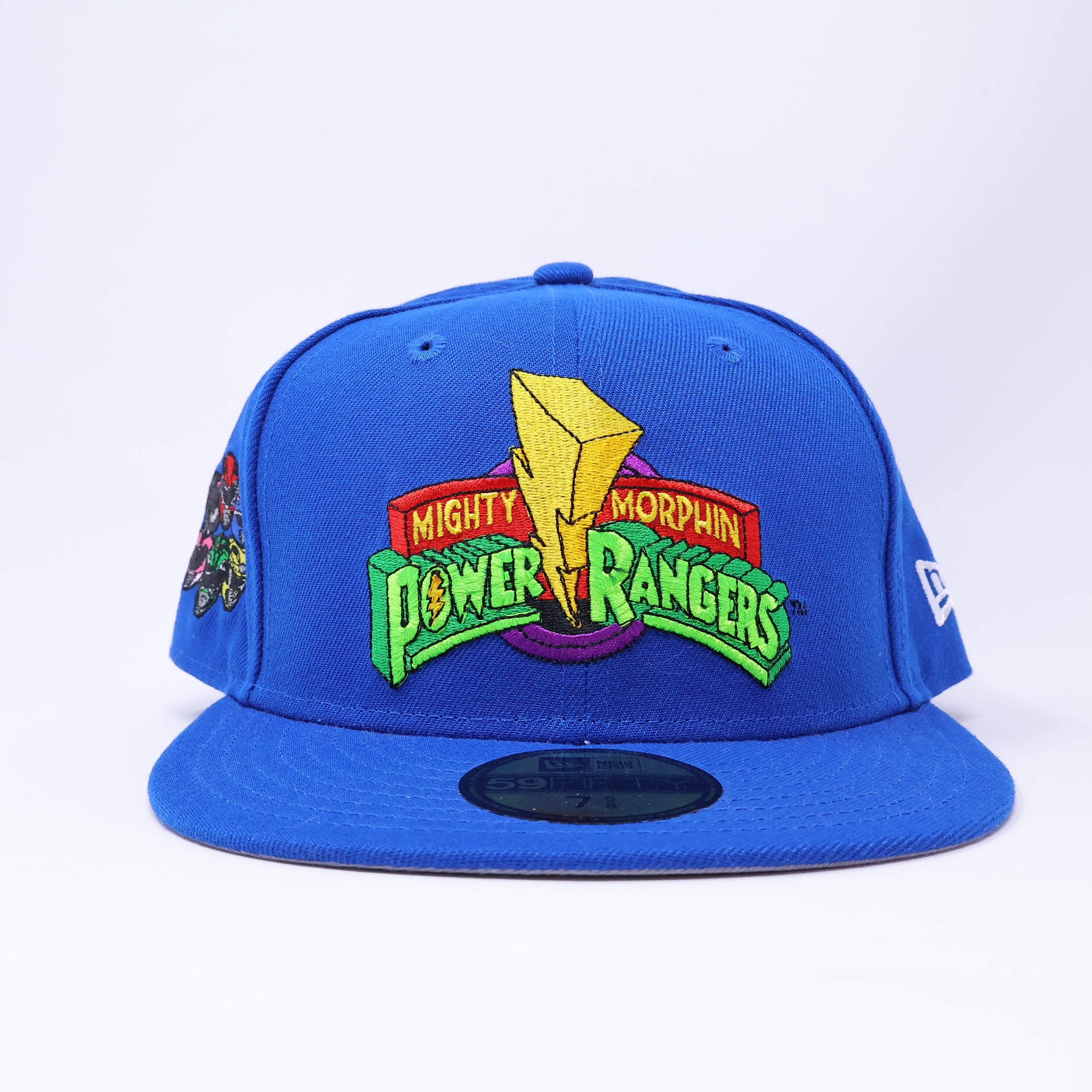 NWT 5/8 Blue Mighty Morphin Power Rangers 59fifty New Era Fitted Hat Cap