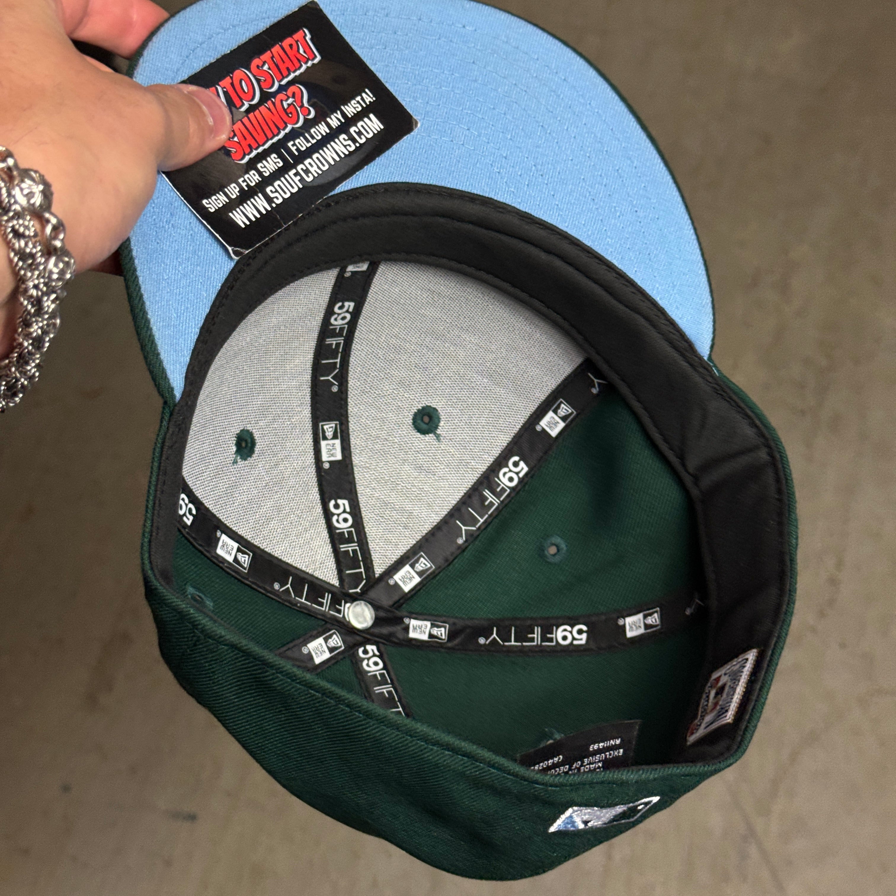 USED 5/8 Green Houston Astros 2000 Inaugural 59fifty New Era Fitted Hat Cap