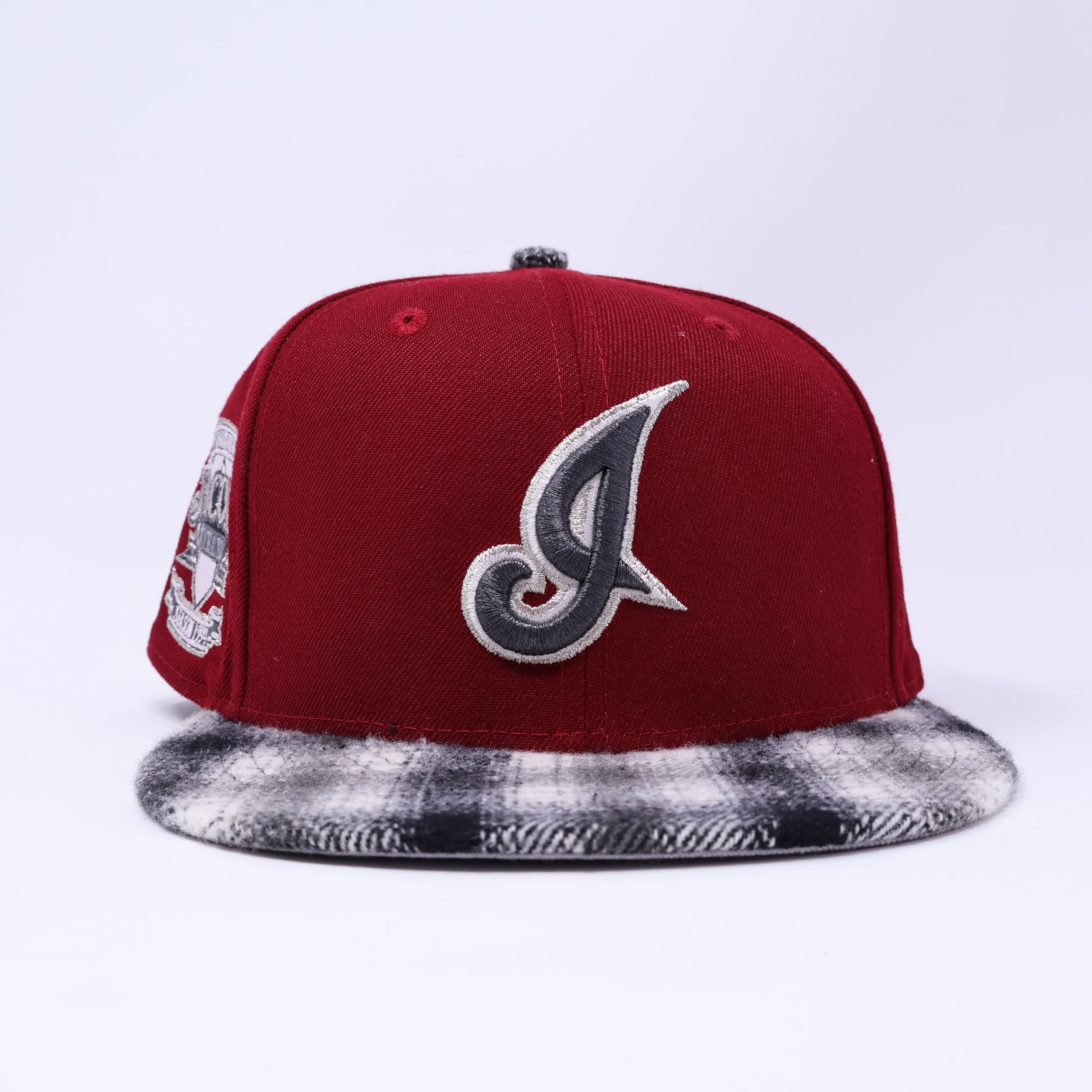 NWT 1/8 Maroon Cleveland Indians Jacobs Field 59fifty New Era Fitted Hat Cap