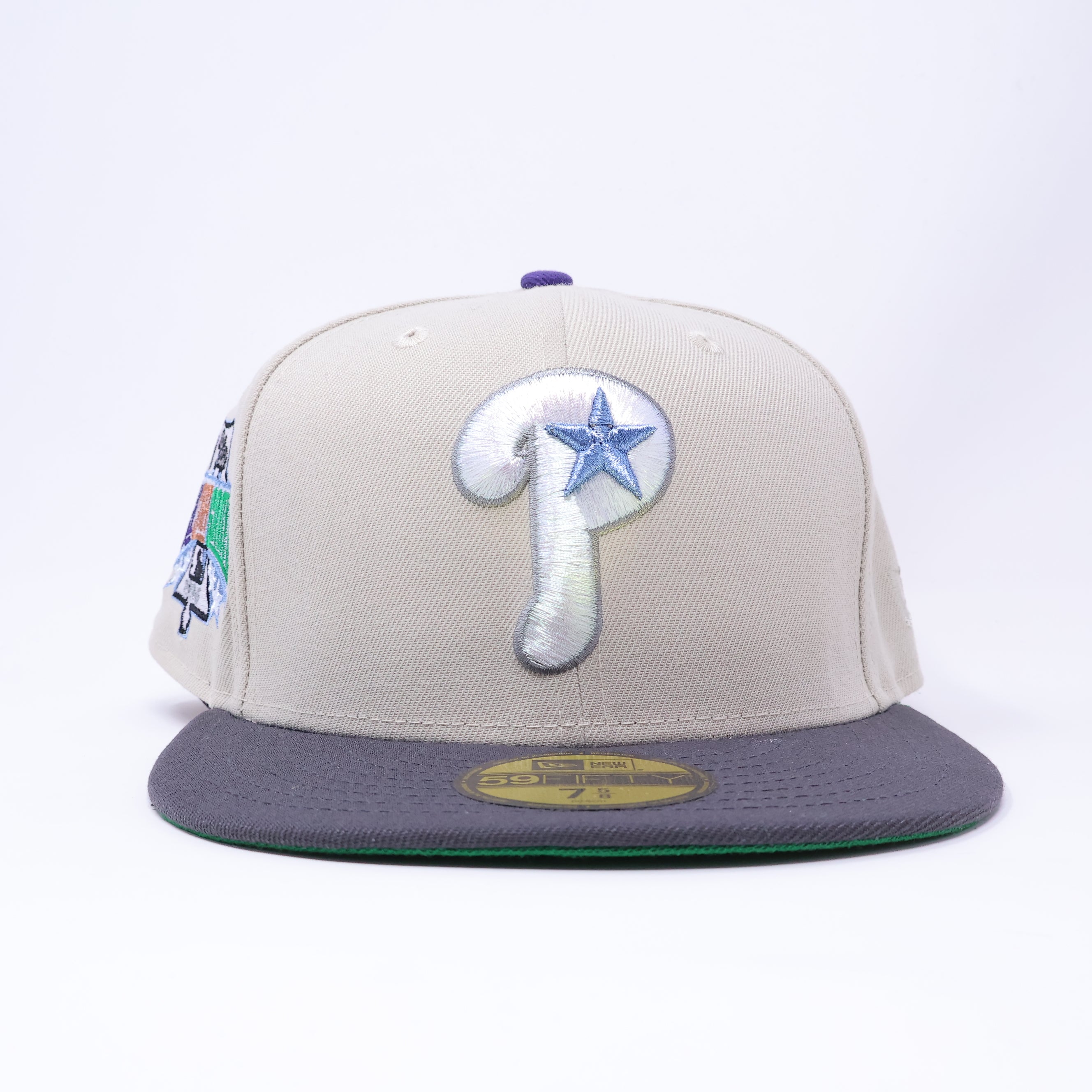 NWT 5/8 Stone Philadelphia Phillies 1996 All-Star Game 59fifty New Era Fitted Hat Cap