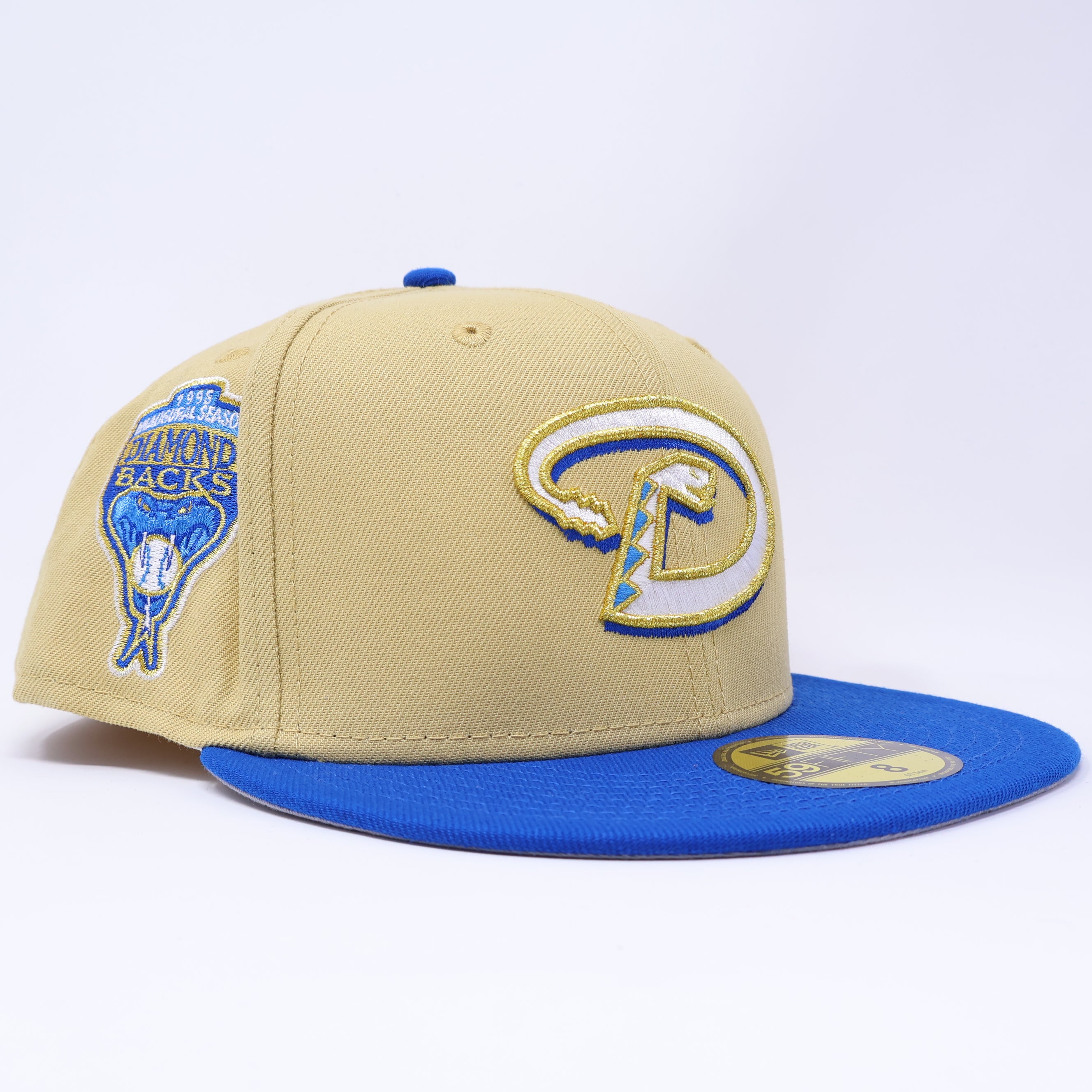 NEW Gold Arizona Diamondbacks 1998 Inaugural Season 59fifty New Era Fitted Hat Cap