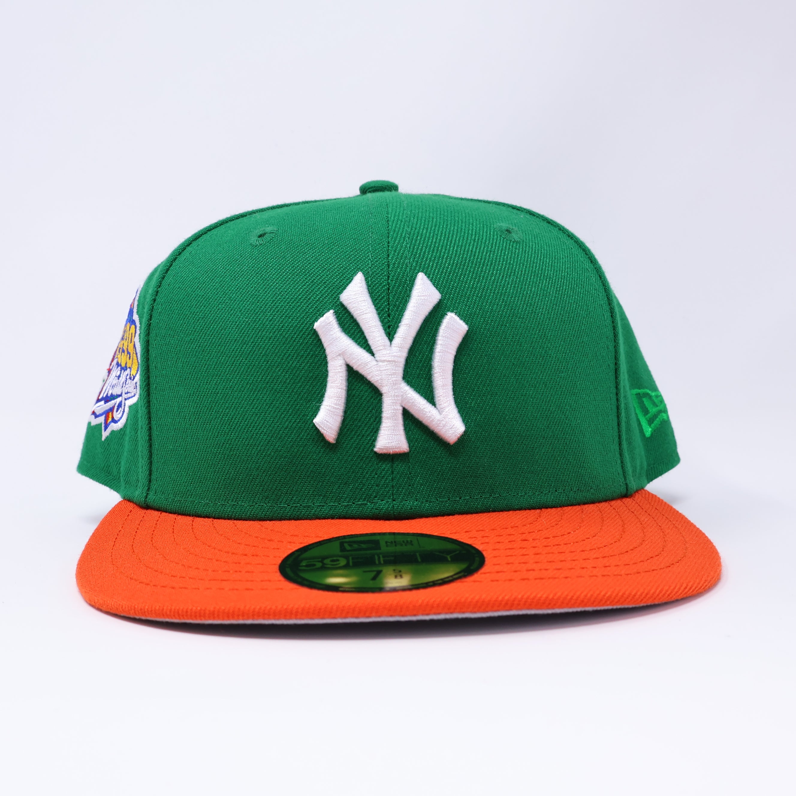 NWT 5/8 Green New York Yankees 1999 World Series 59fifty New Era Fitted Hat Cap
