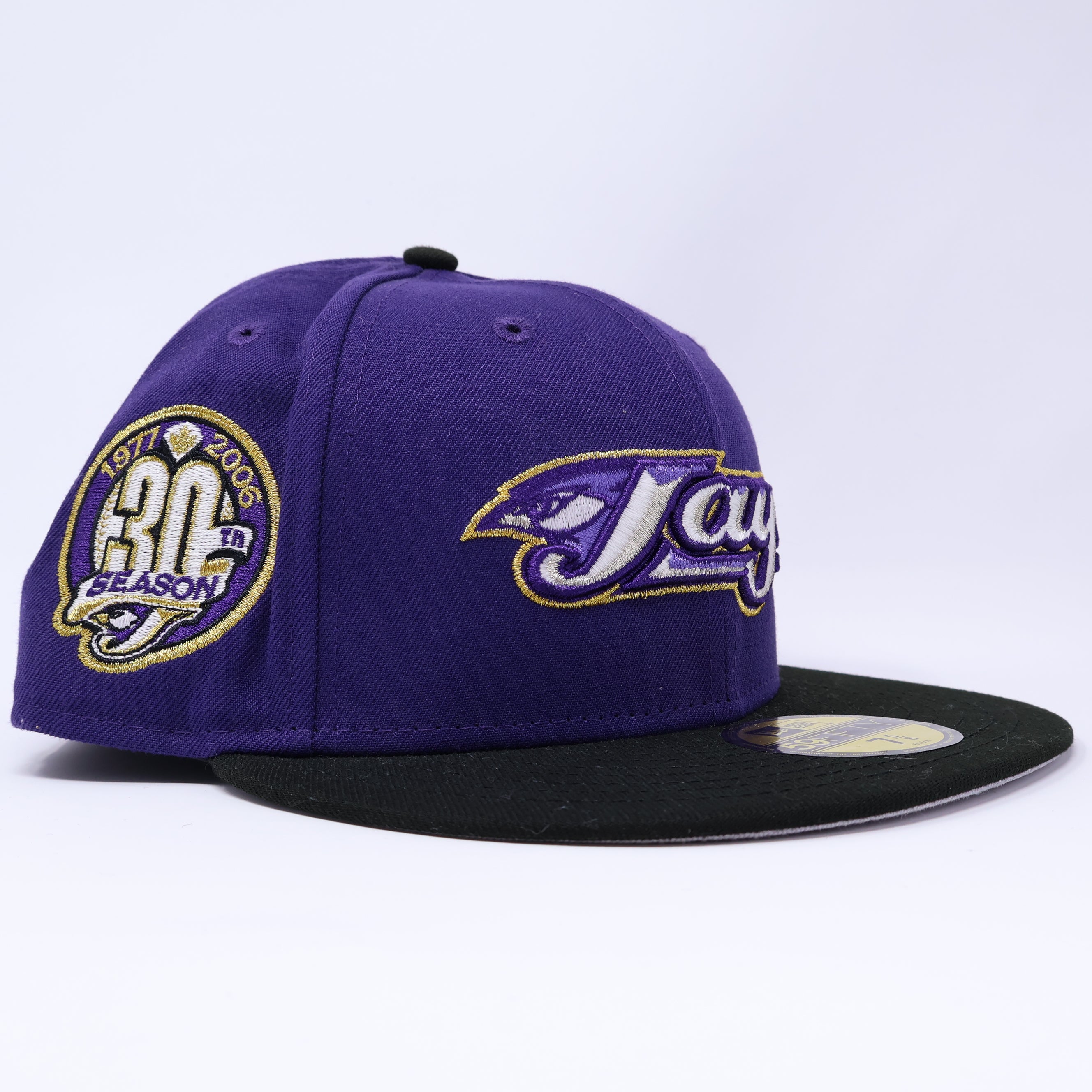 NWT 5/8 Purple Toronto Blue Jays 30th Season 59fifty New Era Fitted Hat Cap