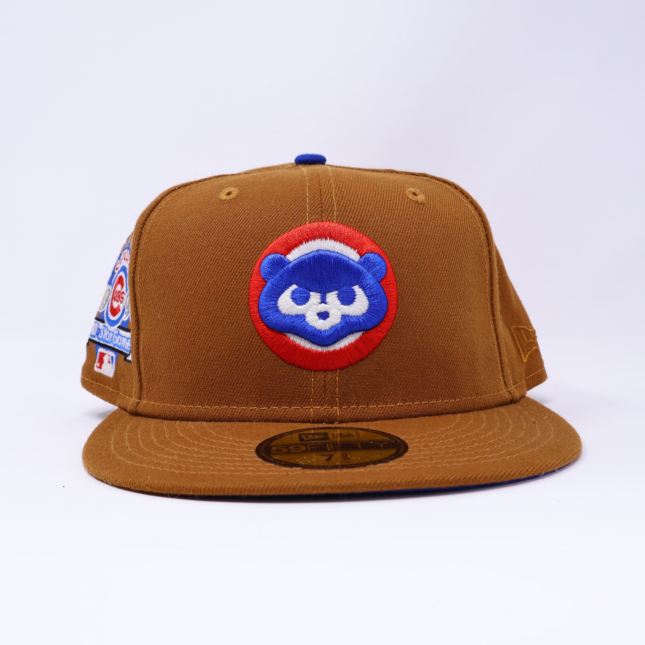 NWT 5/8 Brown Chicago Cubs 1990 All Star Game 59fifty New Era Fitted Hat Cap