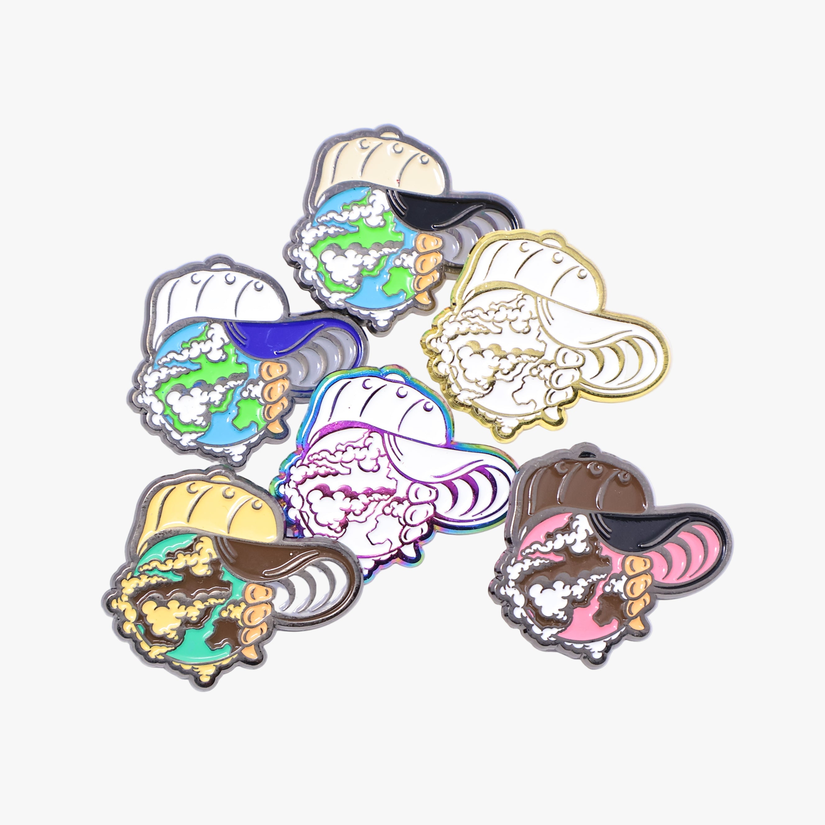 Cap World Graphic Pin