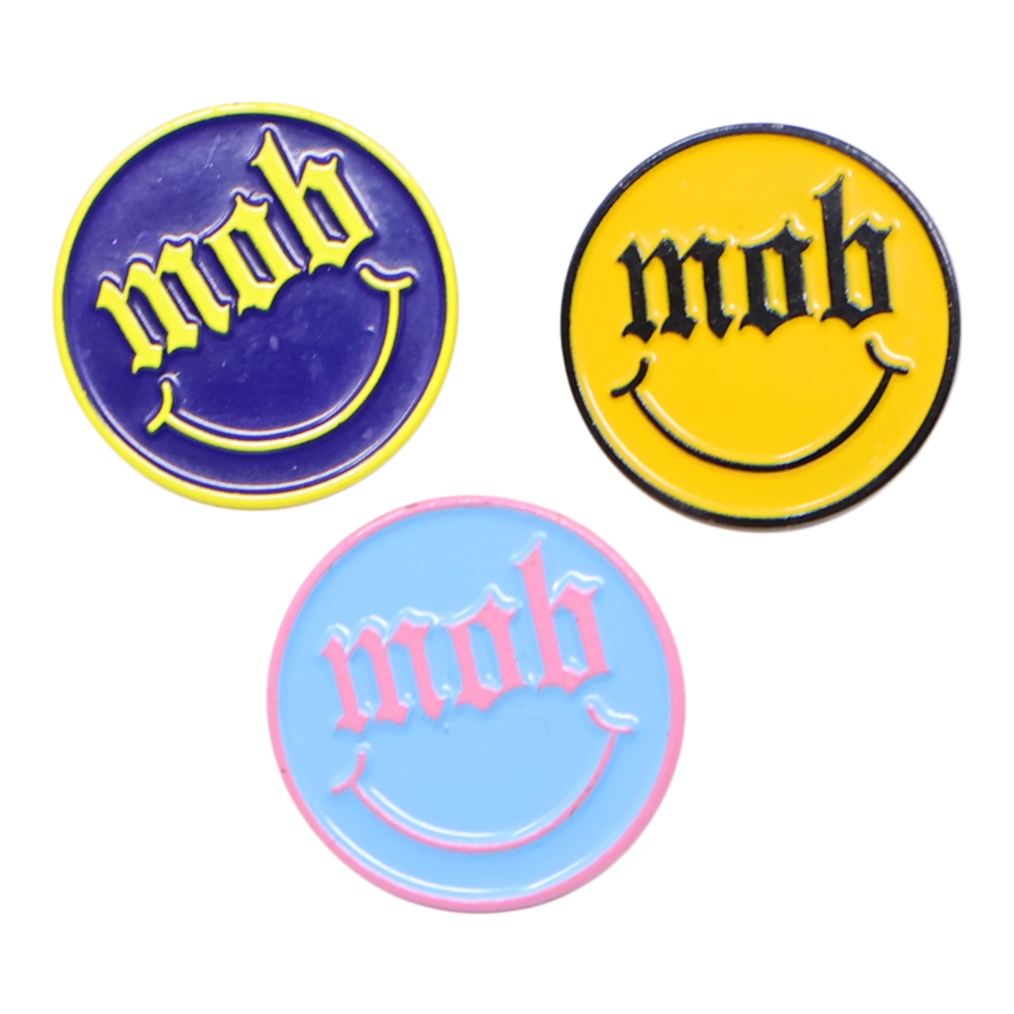 Mob Smiley Face Coin Pin