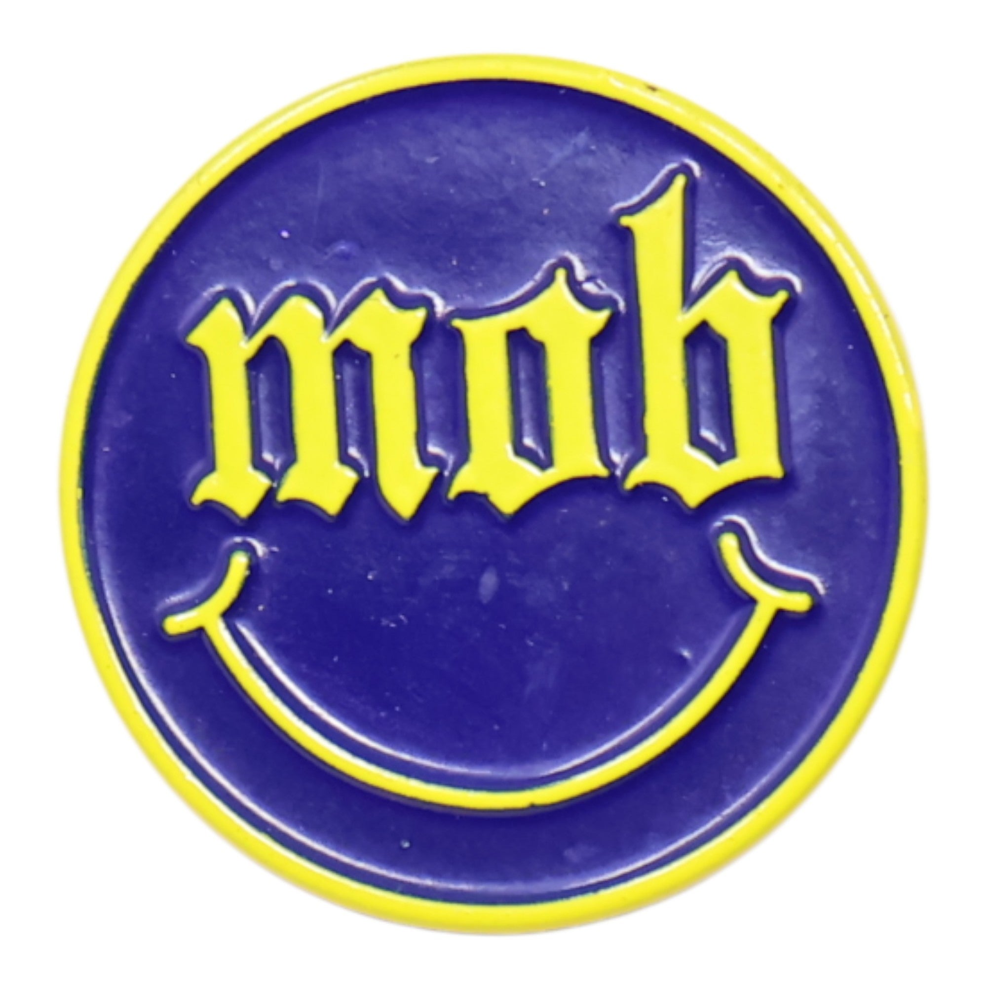 Mob Smiley Face Coin Pin