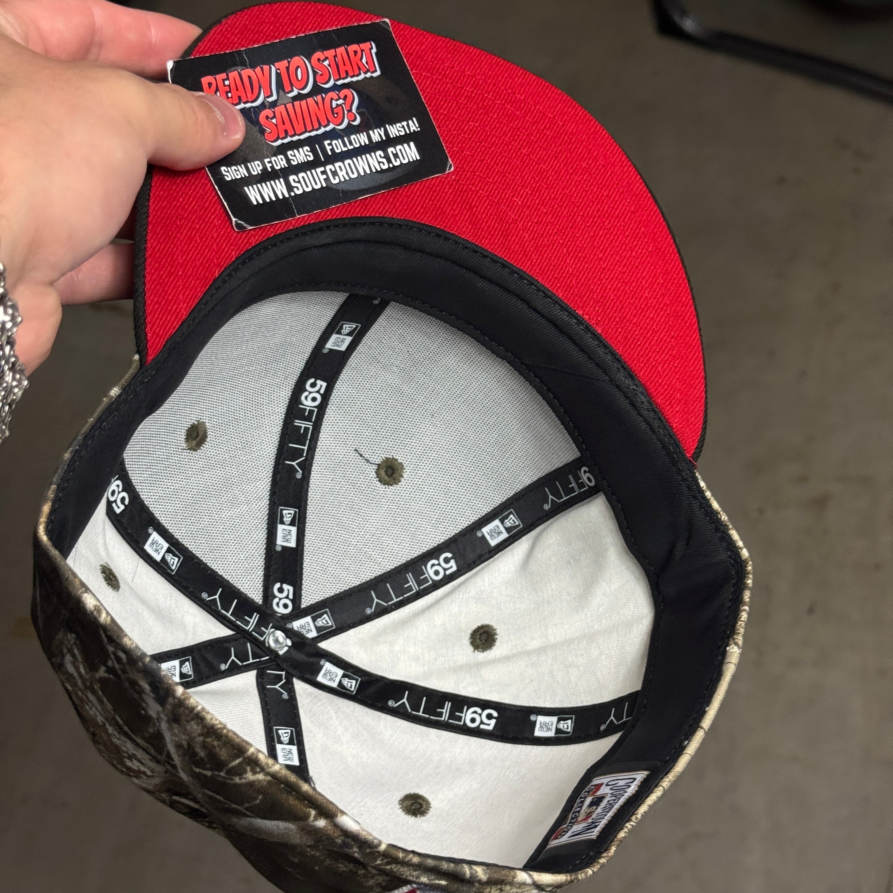 USED 3/4 Realtree Houston Astros 45th Anniversary 59fifty New Era Fitted Hat Cap