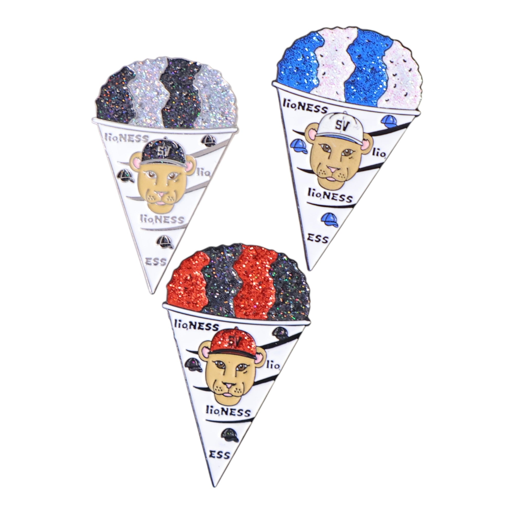 Lioness Snowcone Graphic Pin