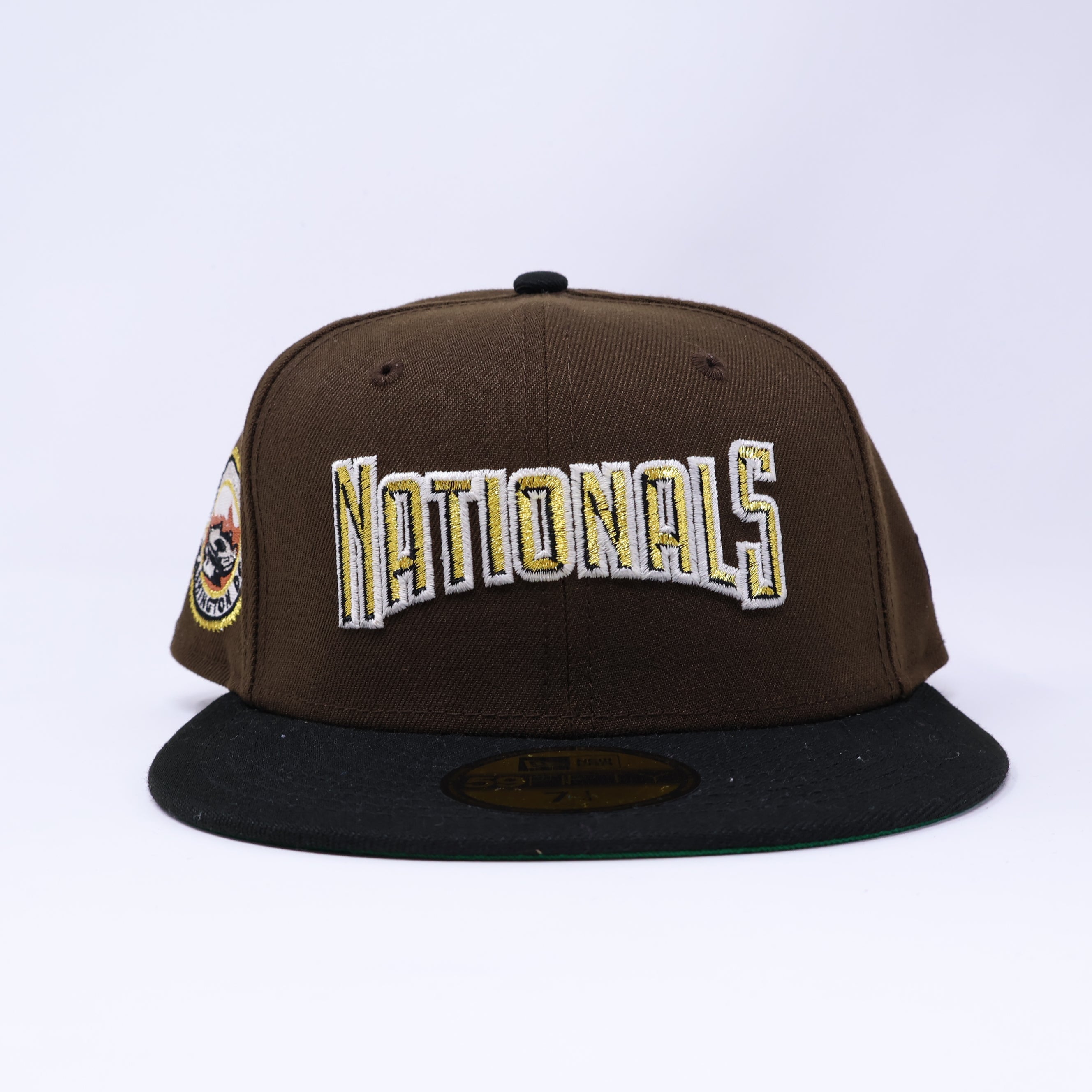 NWT 1/4 Brown Washington Nationals 2008 Inaugural 59fifty New Era Fitted Hat Cap