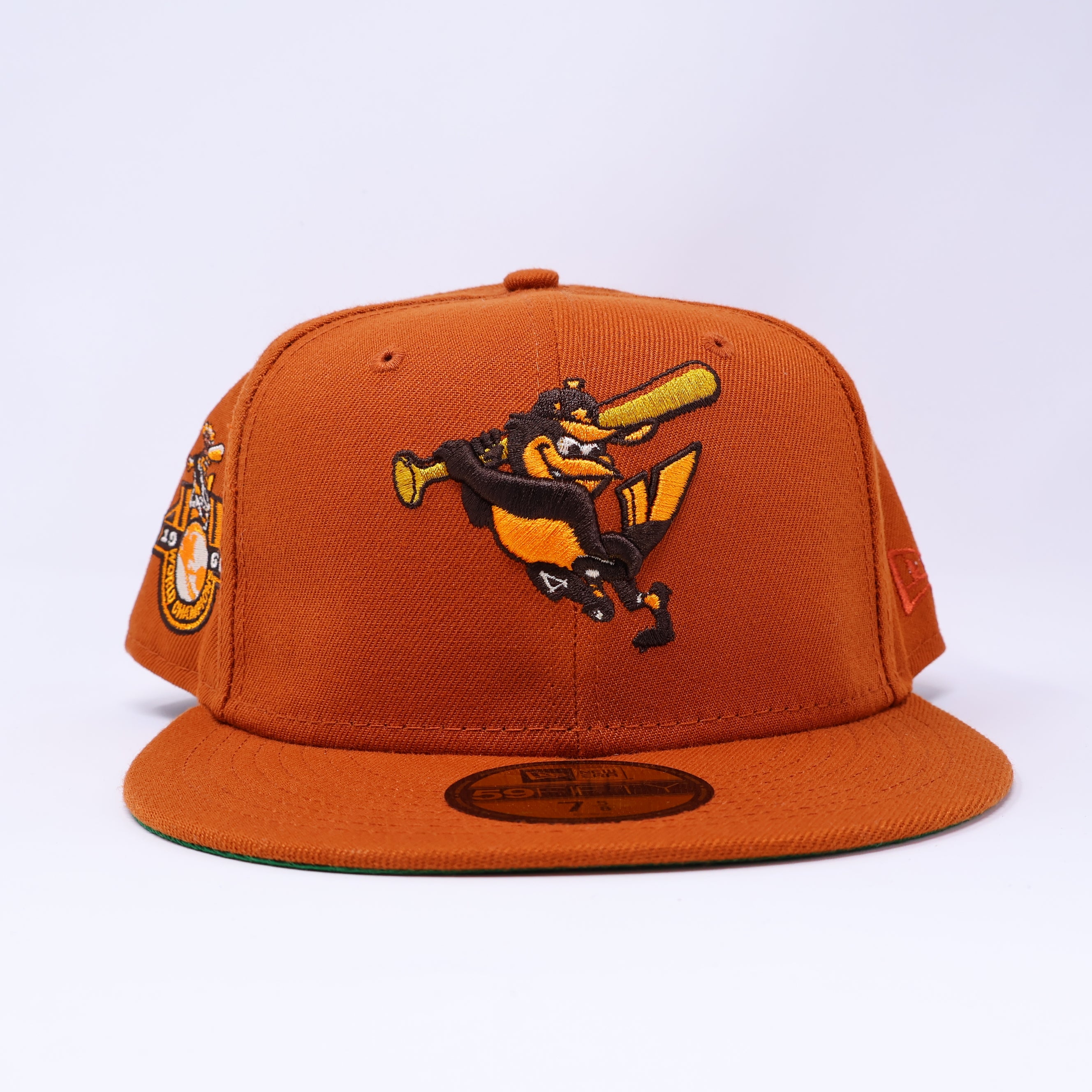 NWT 5/8 Orange Baltimore Orioles 1966 World Champs 59fifty New Era Fitted Hat Cap