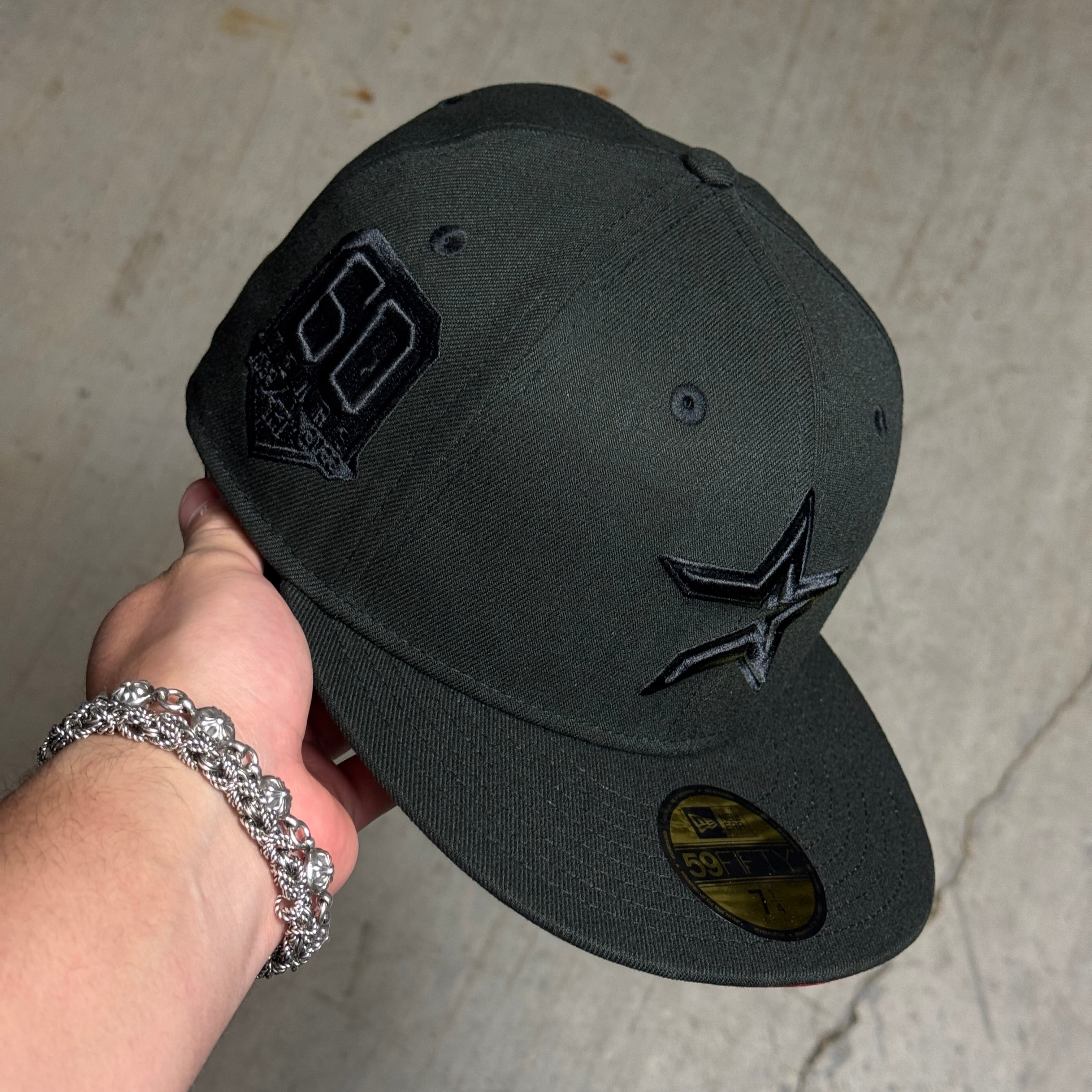 NWT Black Houston Astros 60 Years 59fifty New Era Fitted Hat Cap