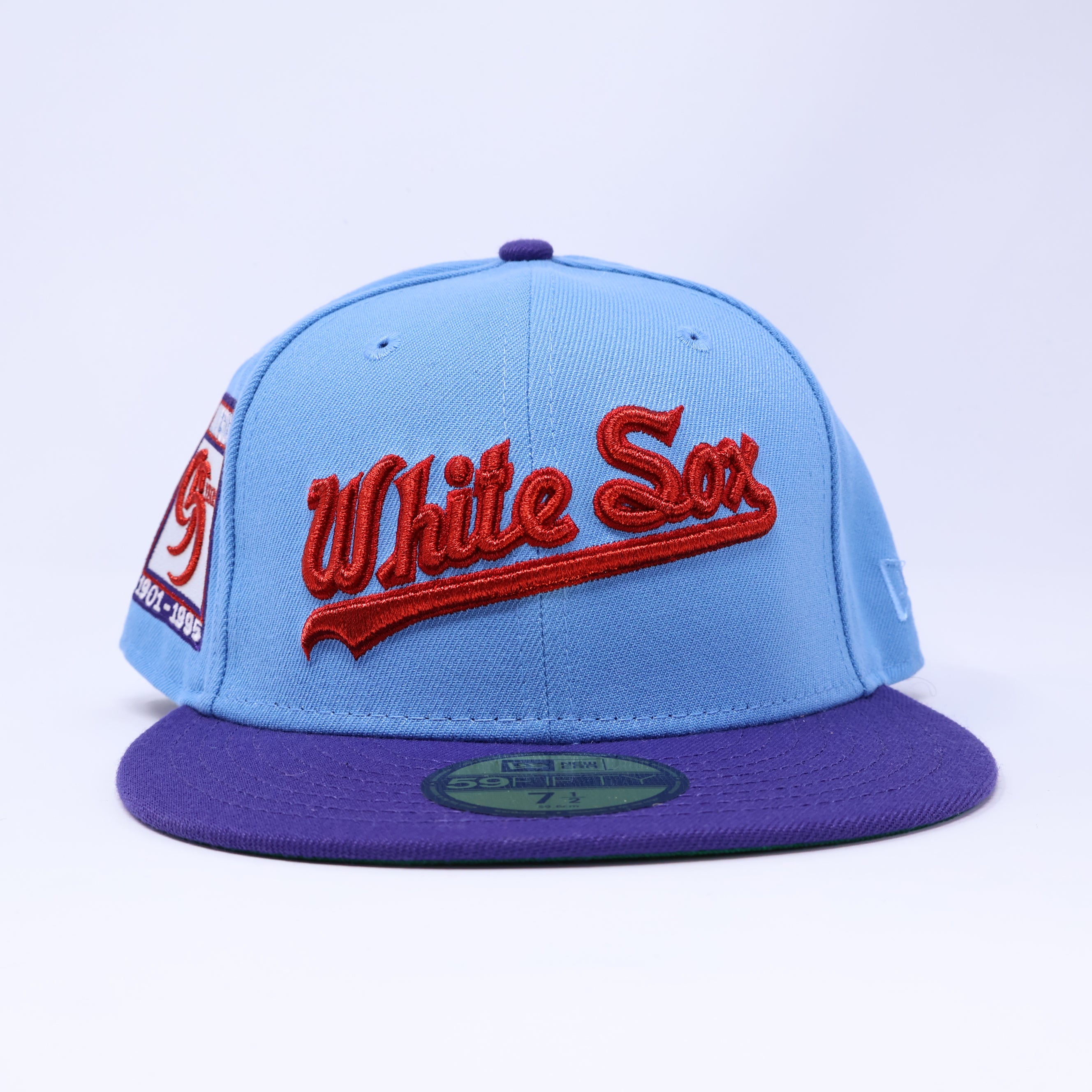 NEW 1/2 Blue Chicago White Sox 95 Years 1901 1995 59FIFTY New Era Fitted Hat