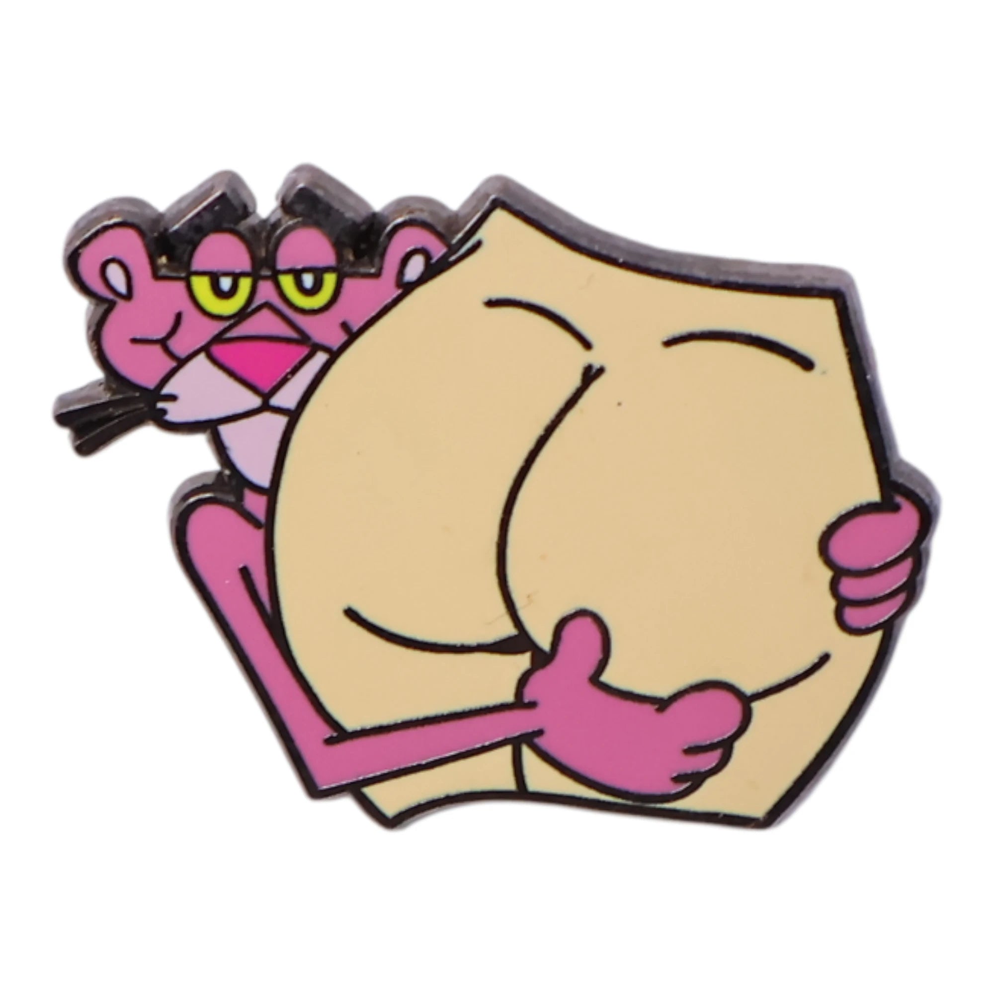 Pink Panther holding Booty Graphic Pin