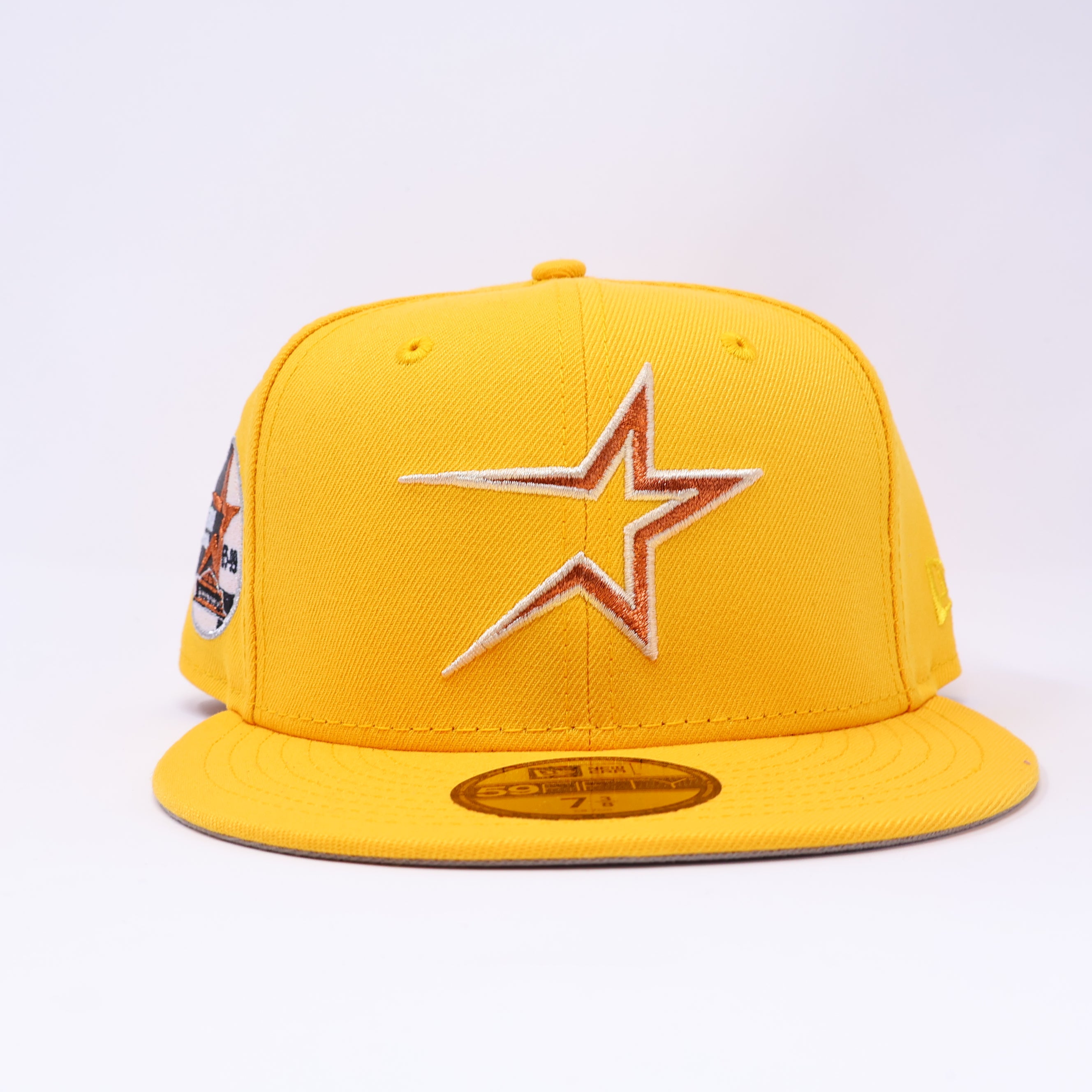 NWT Yellow Houston Astros 35 Great Years 59fifty New Era Fitted Hat Cap