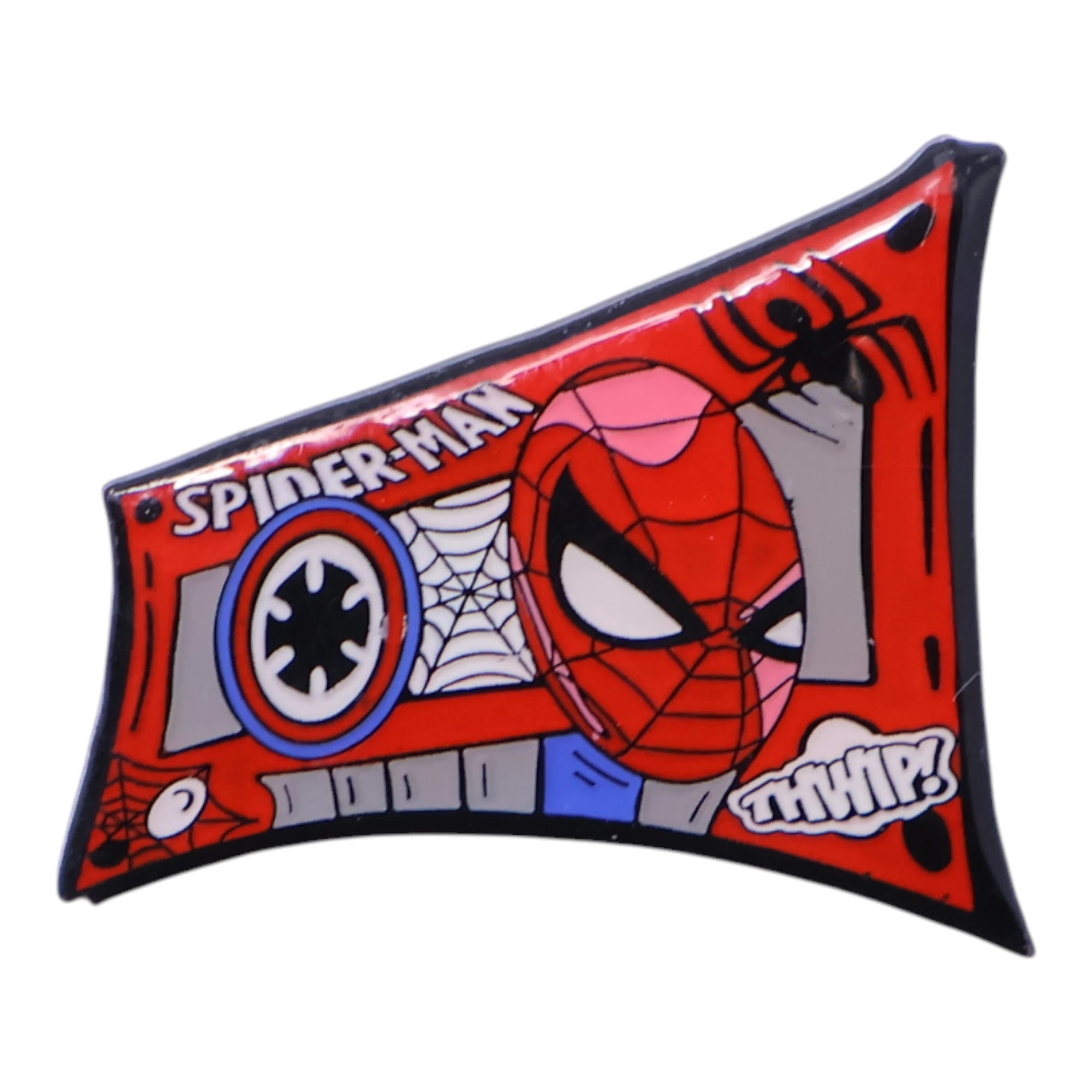 Spider Man Cassette Graphic Pin