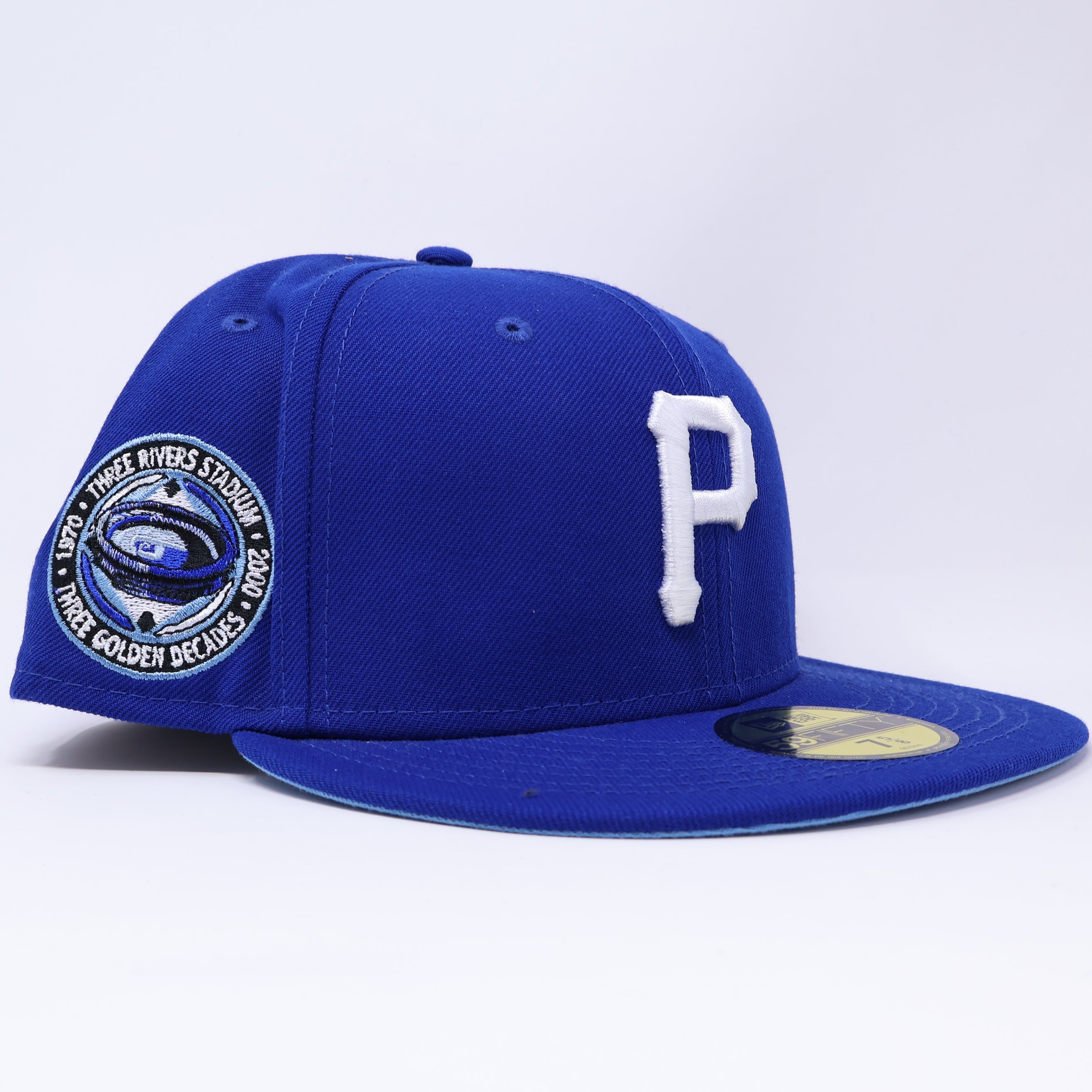 NWT 5/8 Blue Pittsburgh Pirates Three Rivers 59fifty New Era Fitted Hat Cap