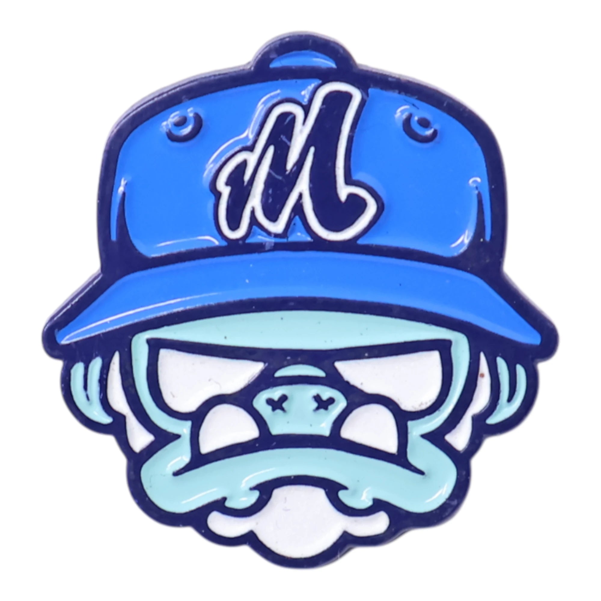 Grumpy Troll Graphic Pin