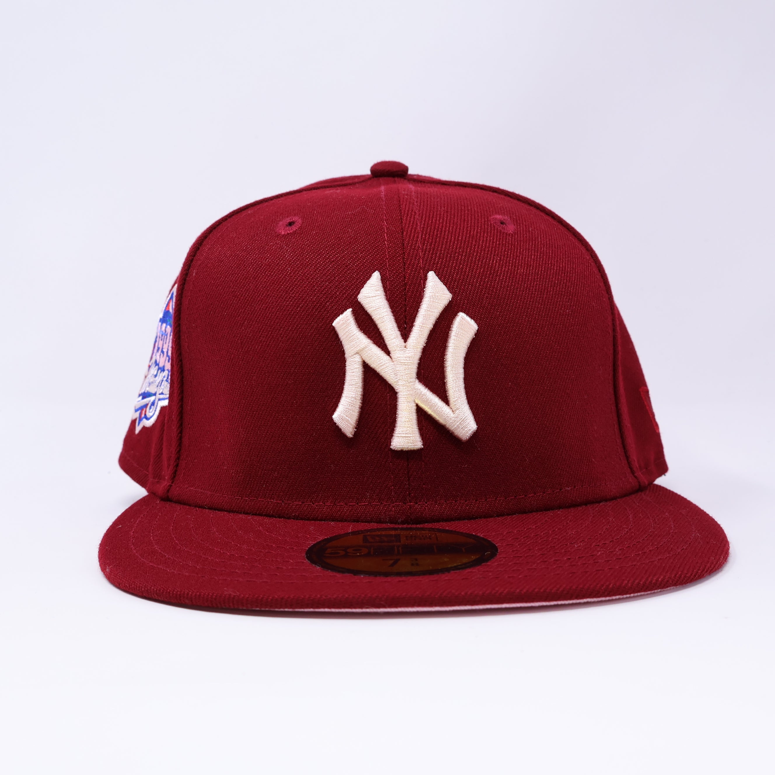 NWT 3/8 Maroon New York Yankees 1999 World Series 59fifty New Era Fitted Hat Cap
