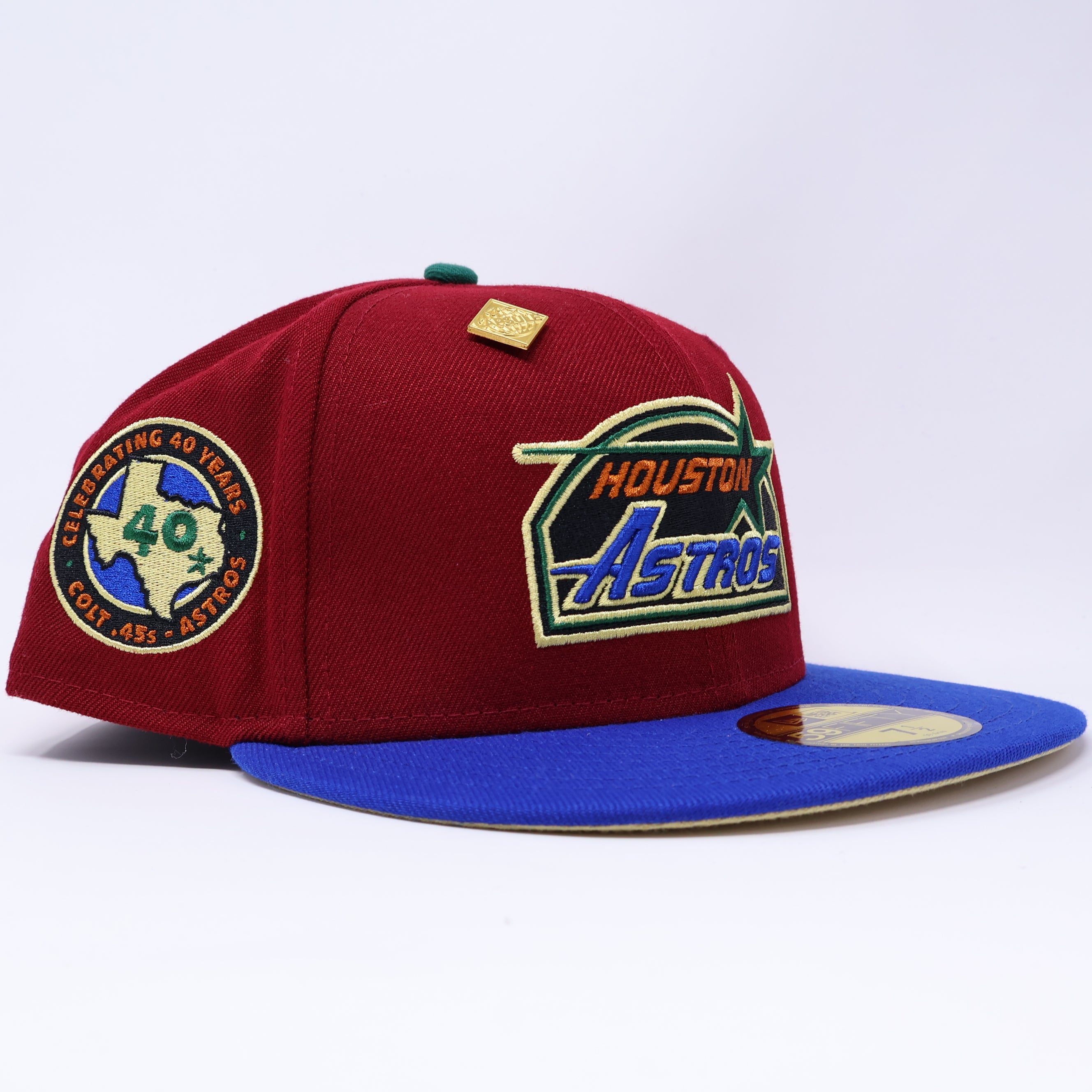 NEW 1/2 Burgundy Houston Astros Celebrating 40 Years Capsule 59FIFTY New Era Fitted Hat