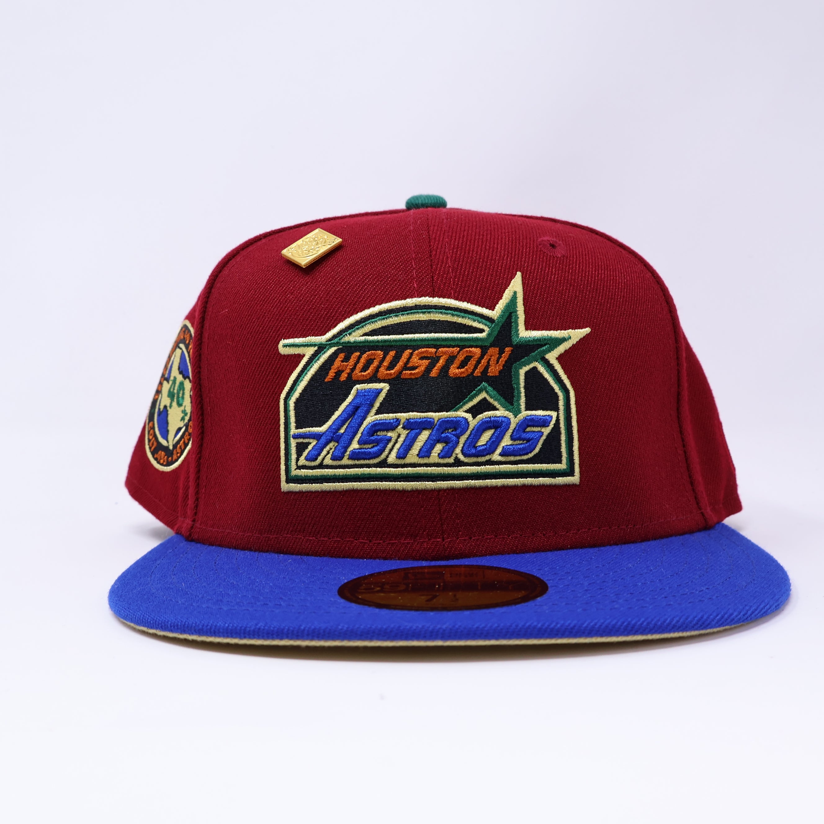 NEW 1/2 Burgundy Houston Astros Celebrating 40 Years Capsule 59FIFTY New Era Fitted Hat