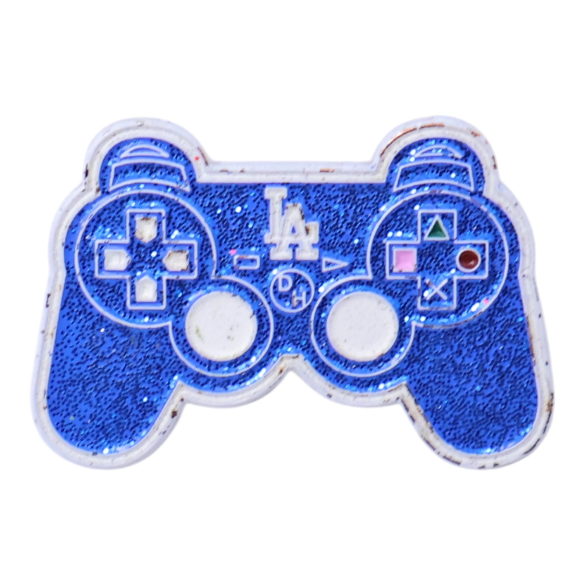 Blue Los Angeles Dodgers Playstation Controller Graphic Pin