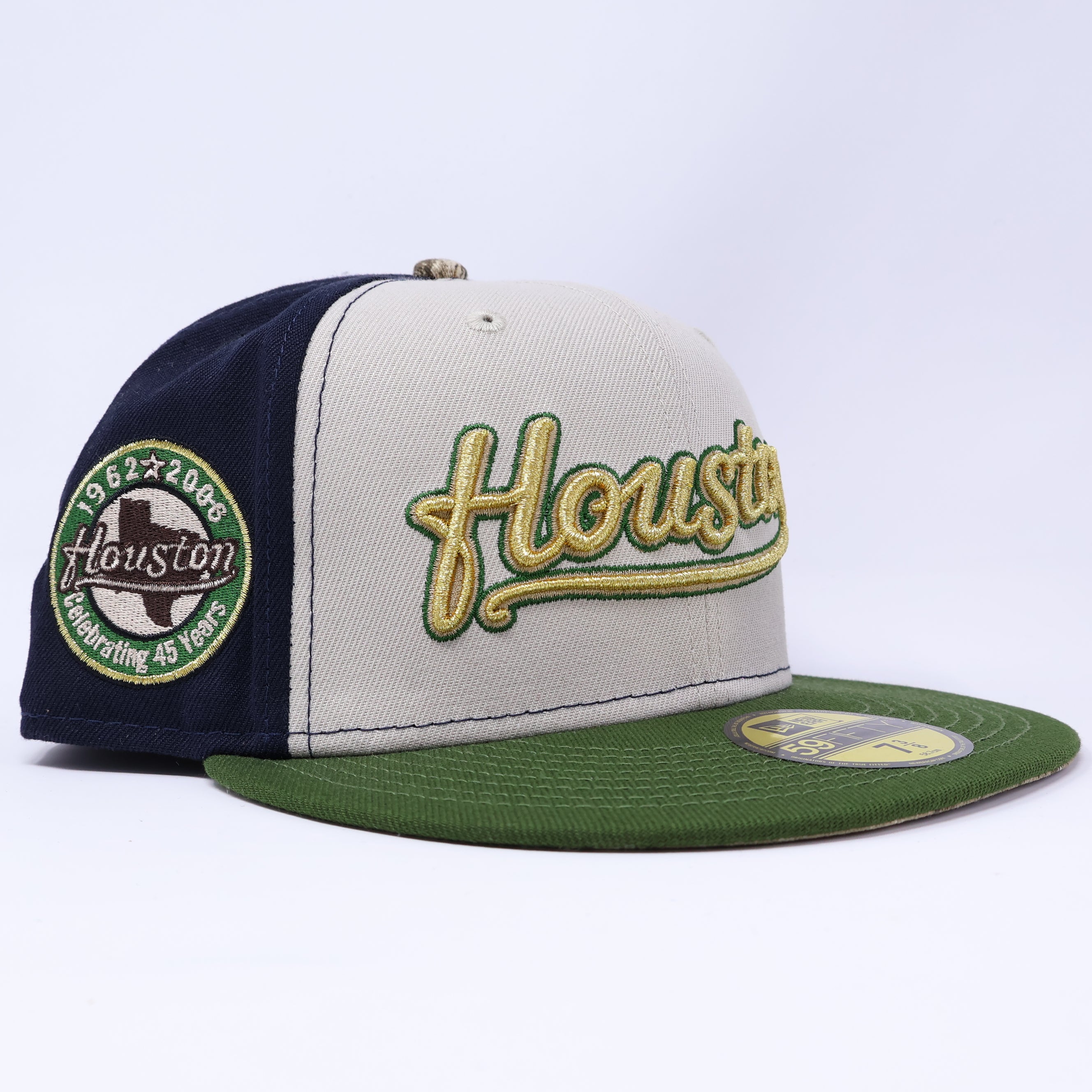 Green Houston Astros Celebrating 45 Years 59fifty New Era Fitted Cap Hat