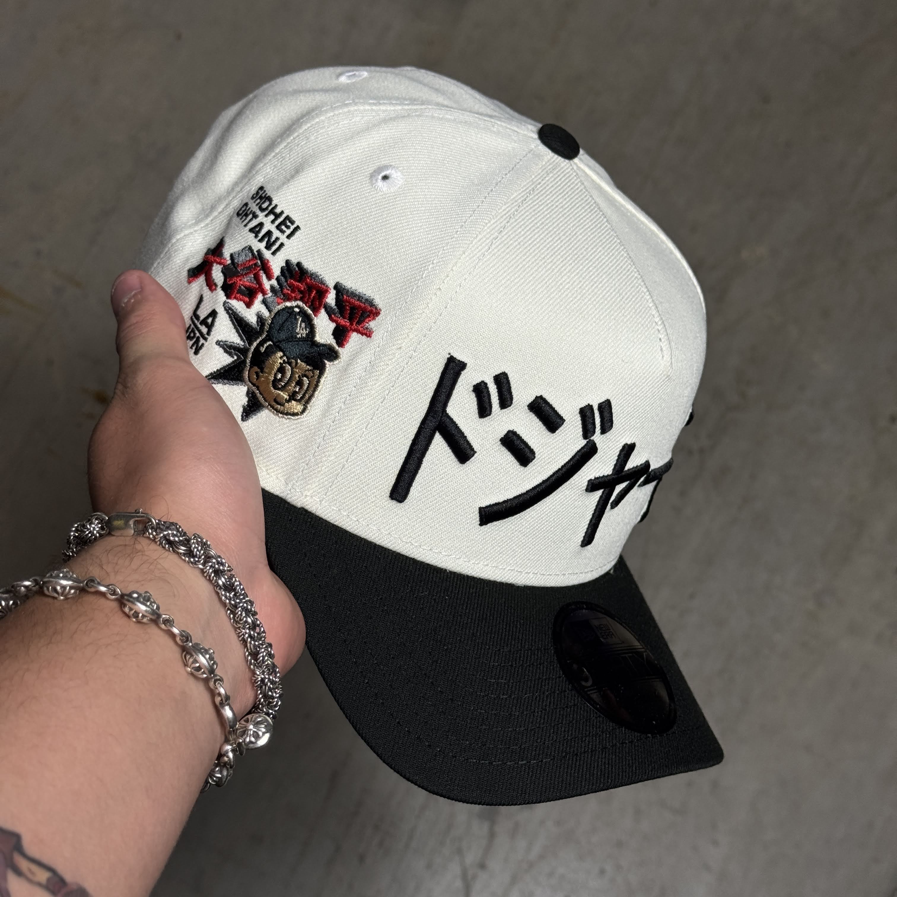 NWT Chrome Los Angeles Dodgers Kanji Shohei Ohtani 9Forty New Era 