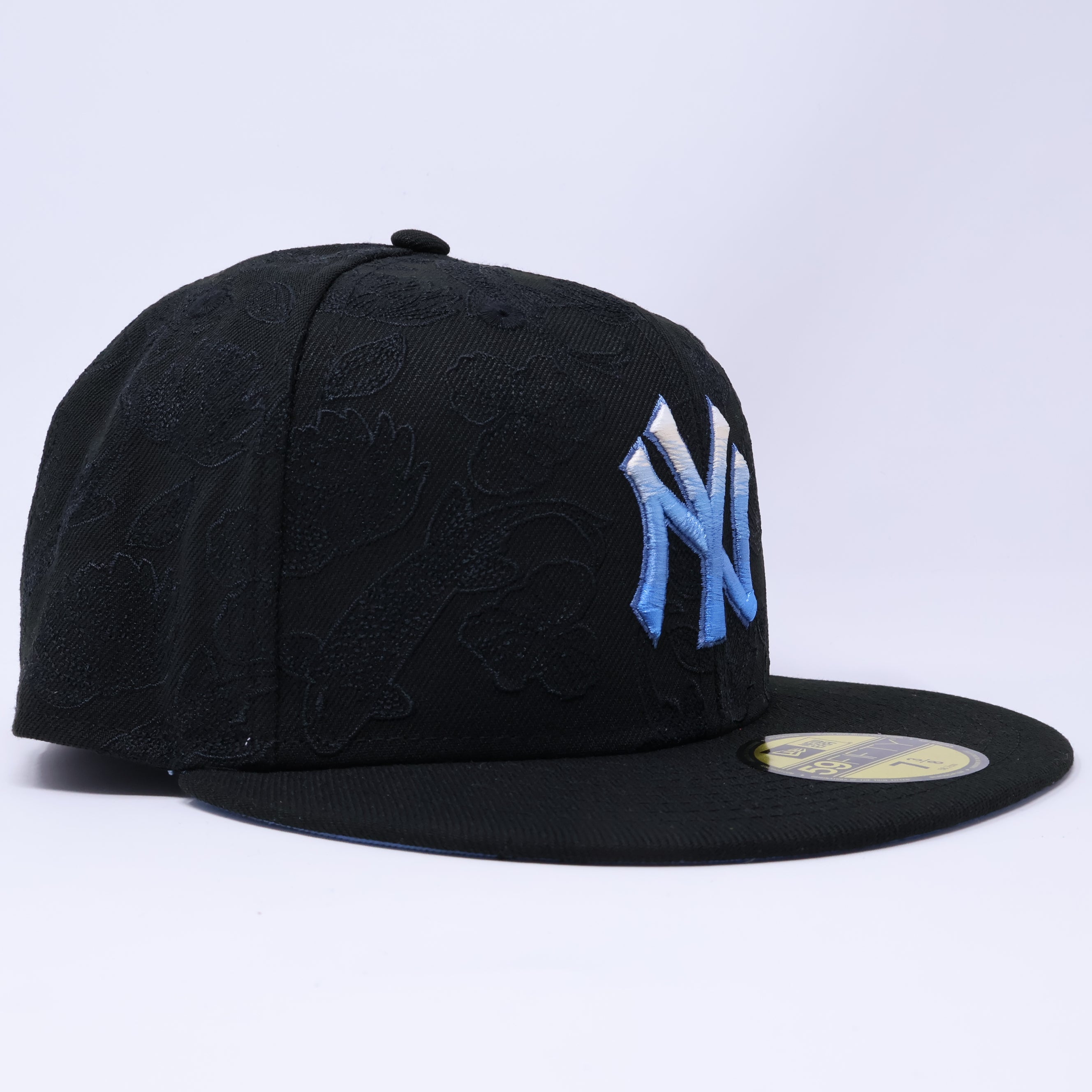 NWT Black New York Yankees Koi Pattern 59fifty New Era Fitted Hat Cap
