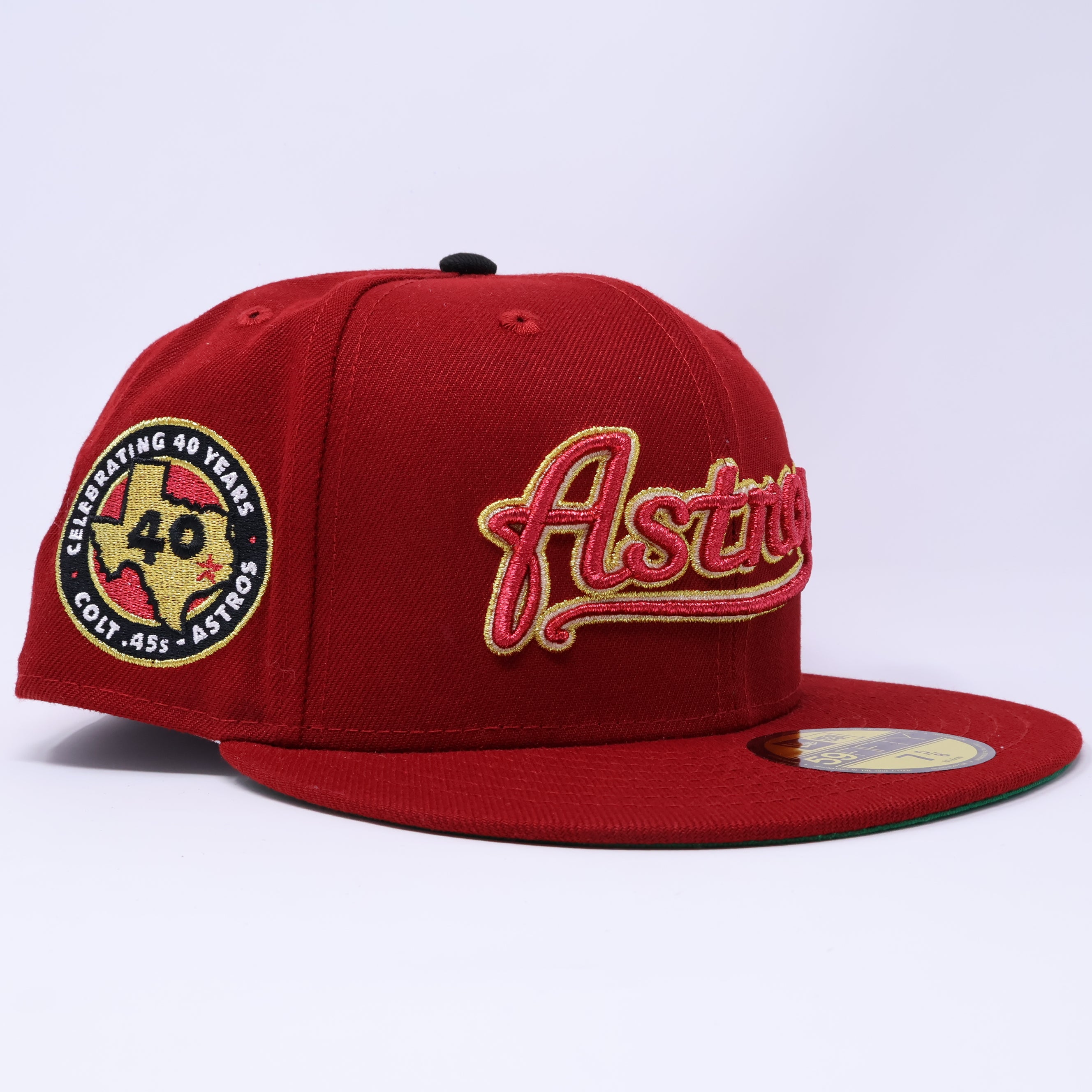 NWT Brick Red Houston Astros Celebrating 40 Years 59Fifty New Era Fitted Hat Cap