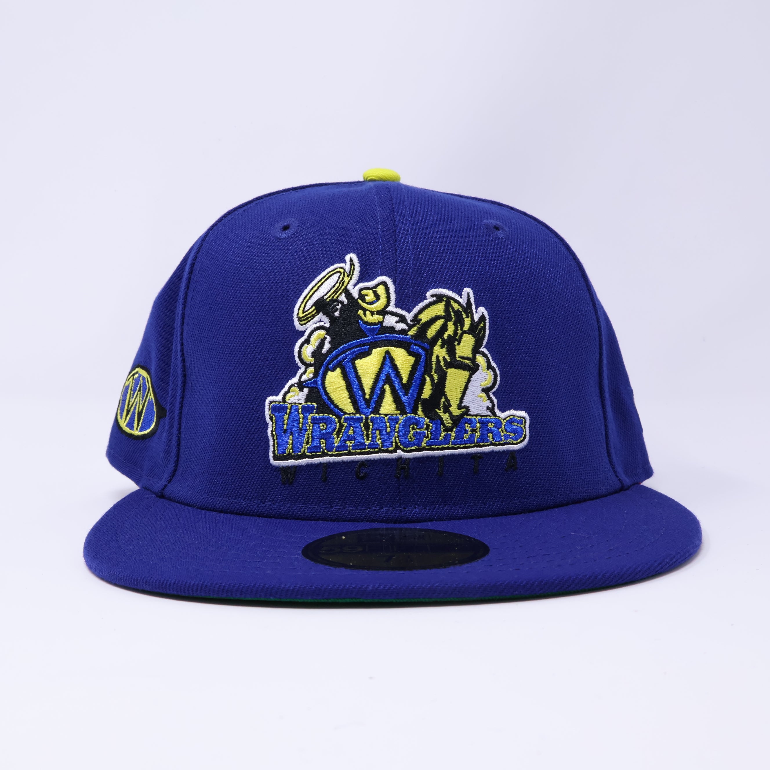 NWT 1/8 Blue Wichita Wranglers Minor League 59fifty New Era Fitted Hat Cap
