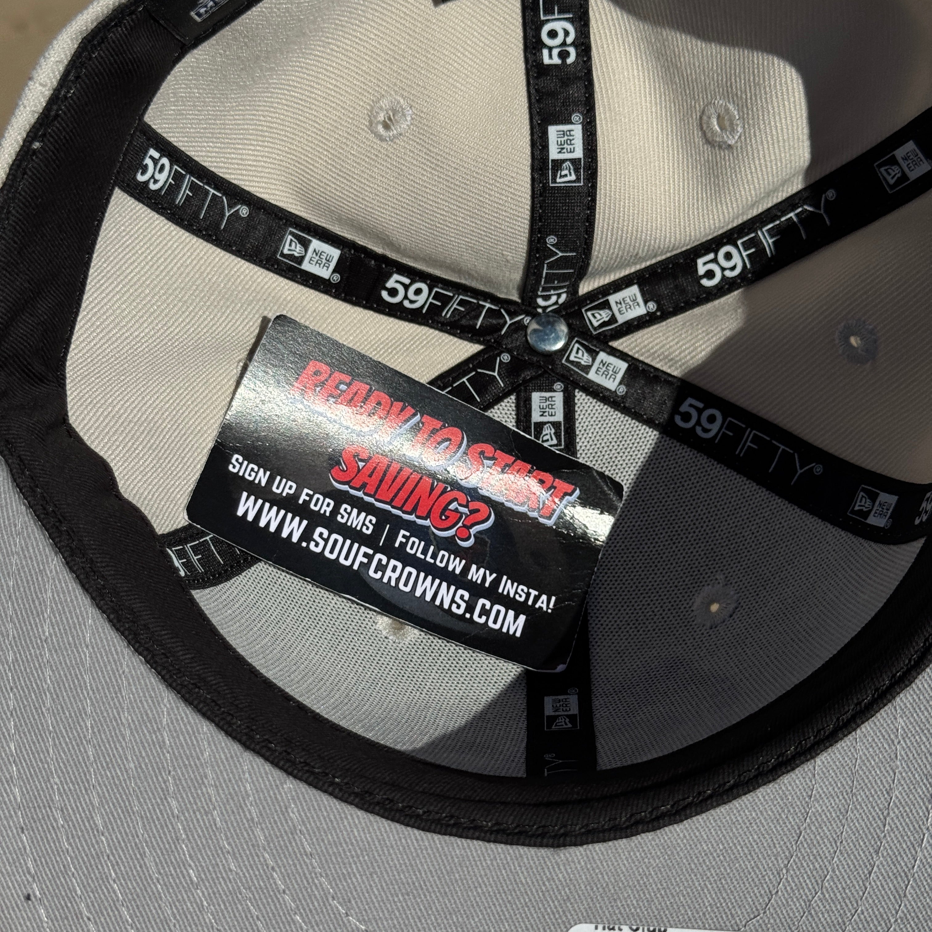 USED 1/8 Stone Great Lakes Camels Midwest League 59fifty New Era Fitted Hat Cap