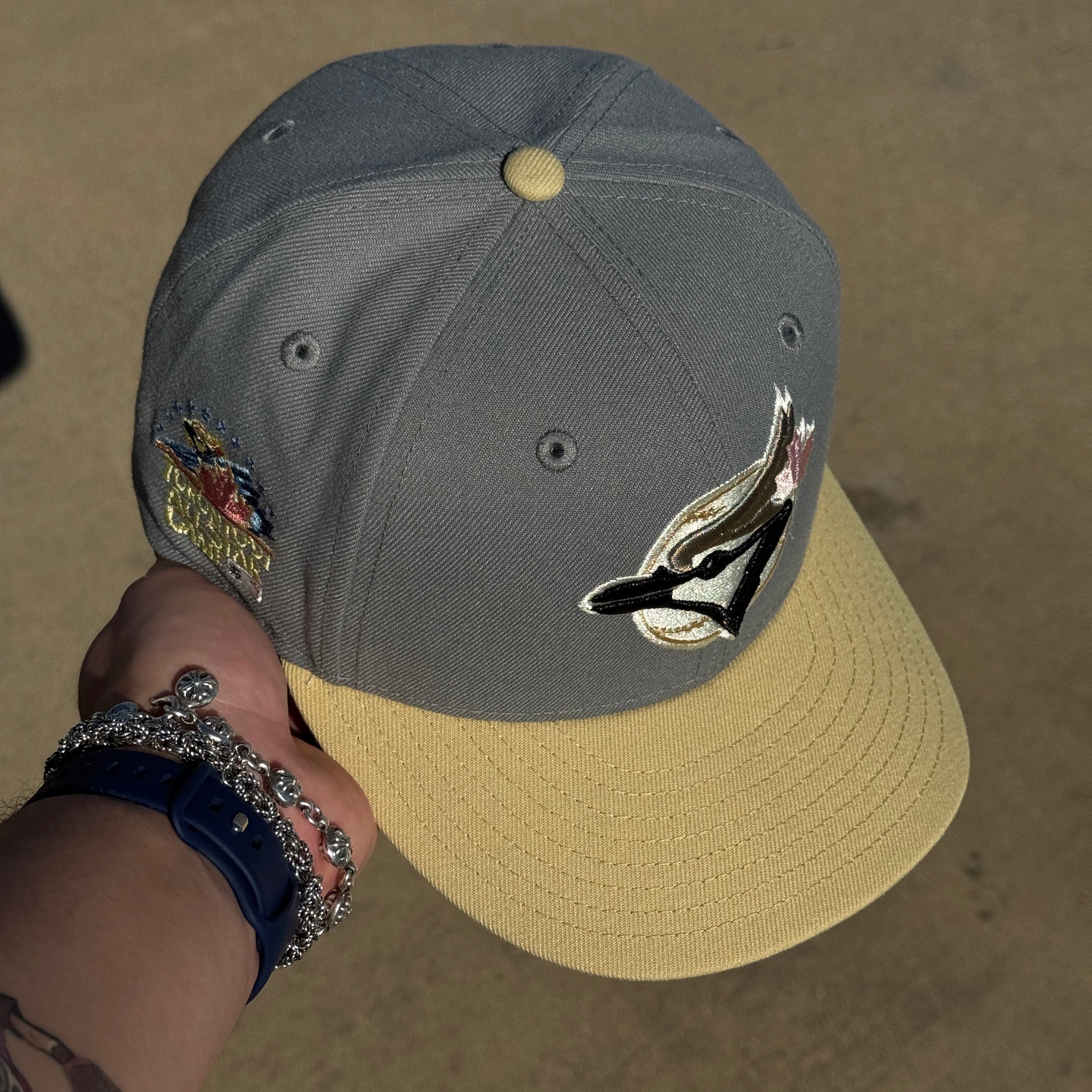 USED 1/8 Gray Toronto Blue Jays '91 All Star Game 59fifty New Era Fitted Hat Cap