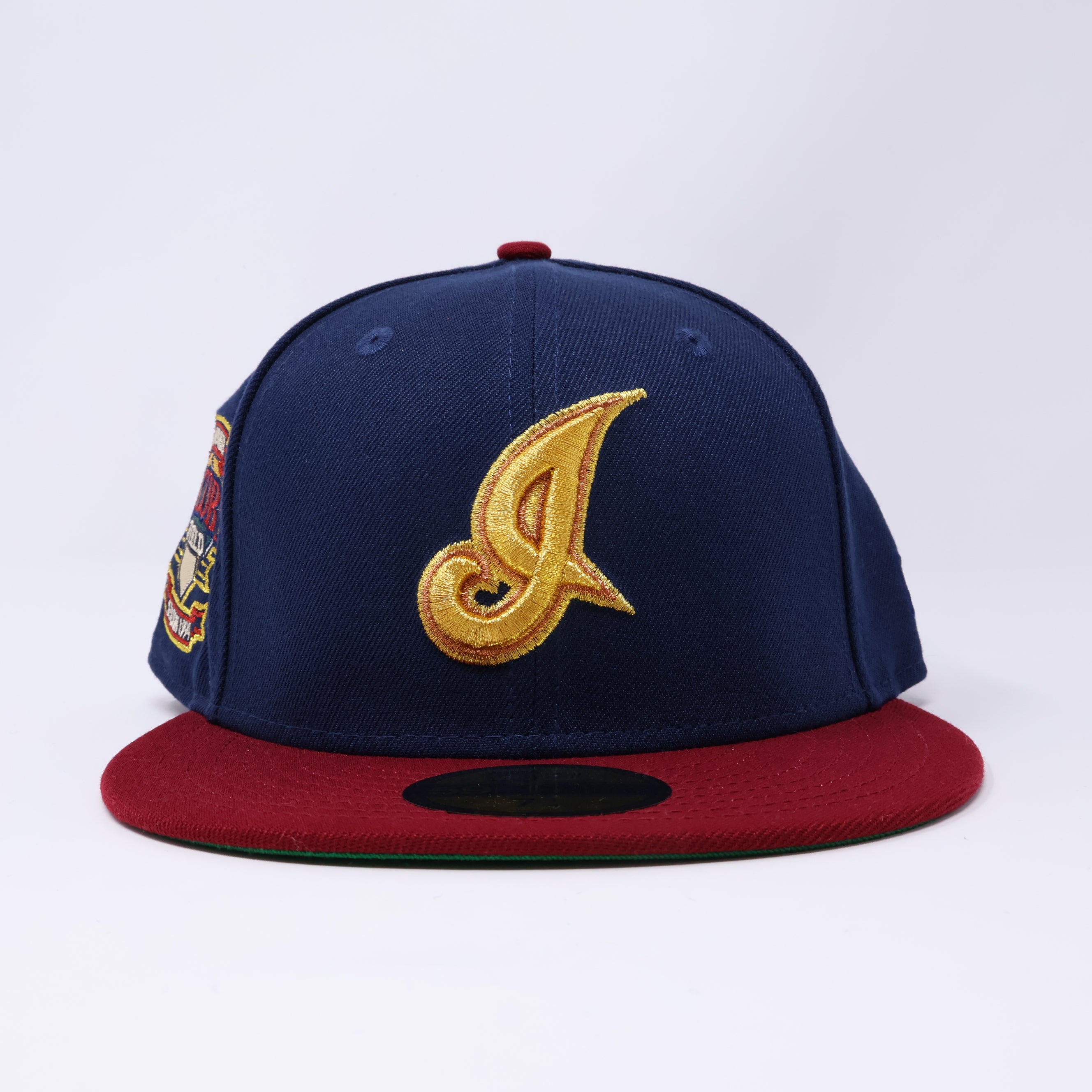 NWT 1/4 Navy Cleveland Indians Jacobs Field 59fifty New Era Fitted Hat Cap