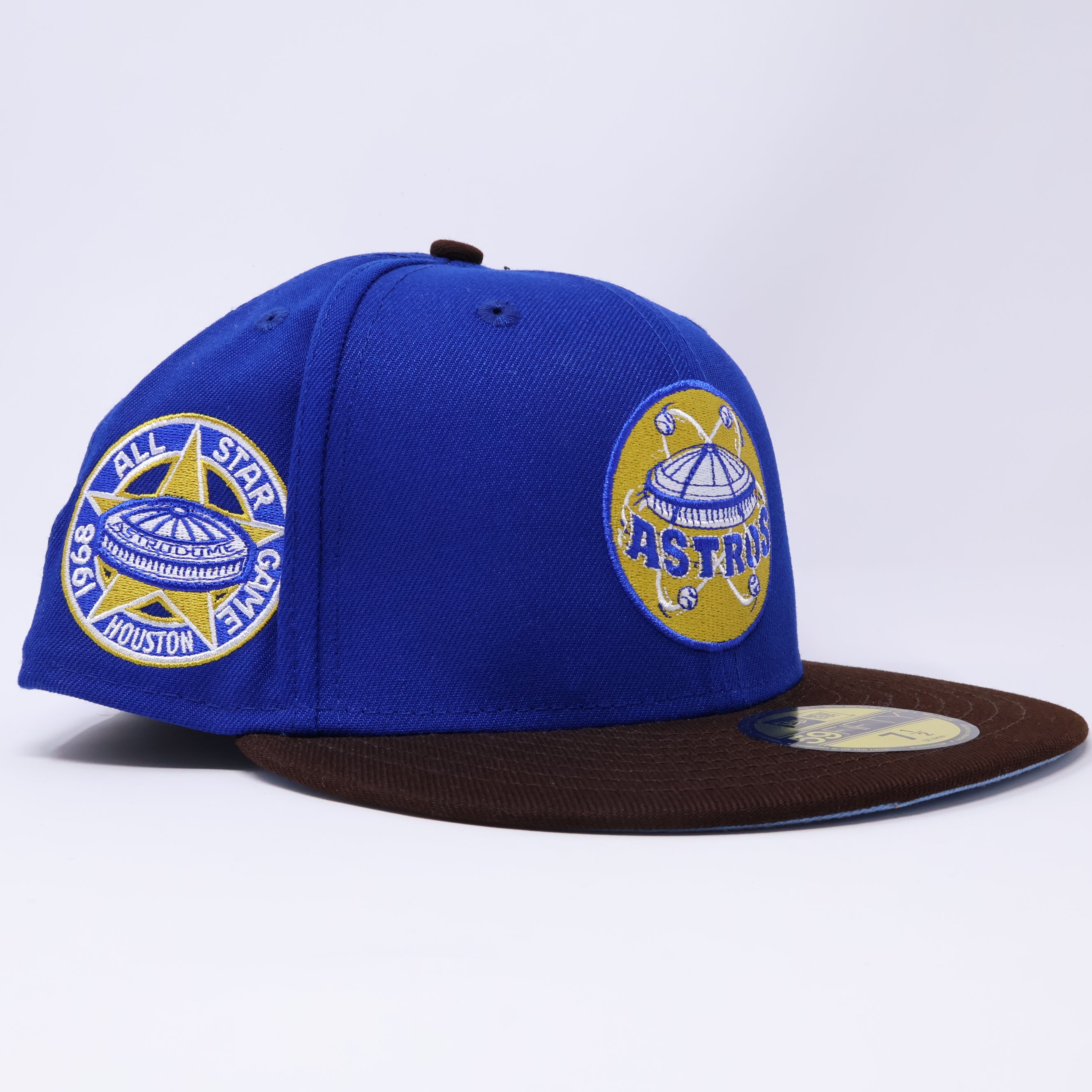 NWT 1/2 Blue Houston Astros 1968 All Star Game 59FIFTY New Era Fitted Hat
