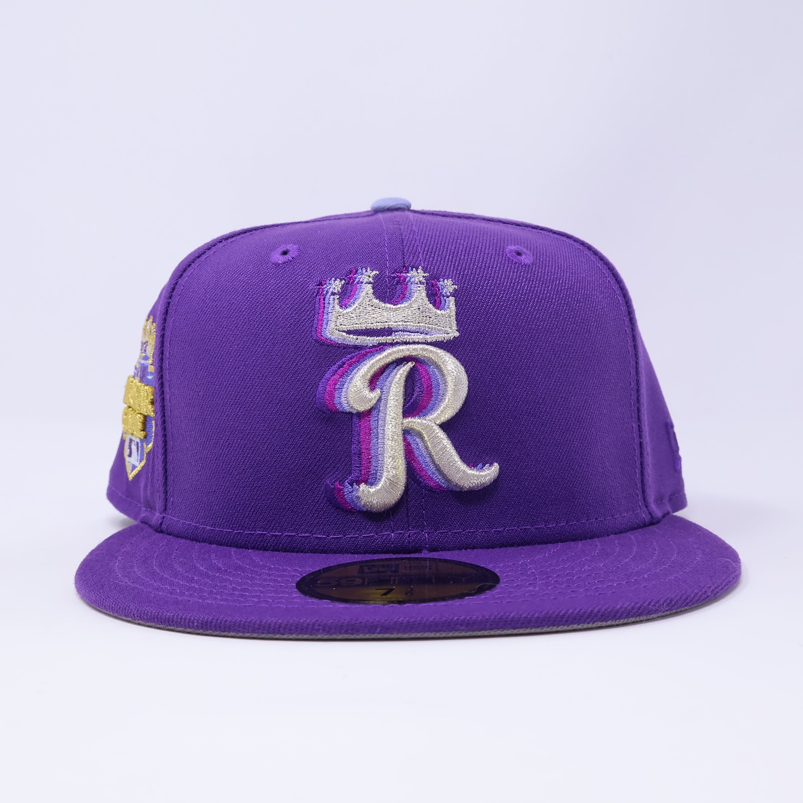 NWT 3/8 Purple Kansas City Royals 2012 All-Star Game 59fifty New Era Fitted Hat Cap