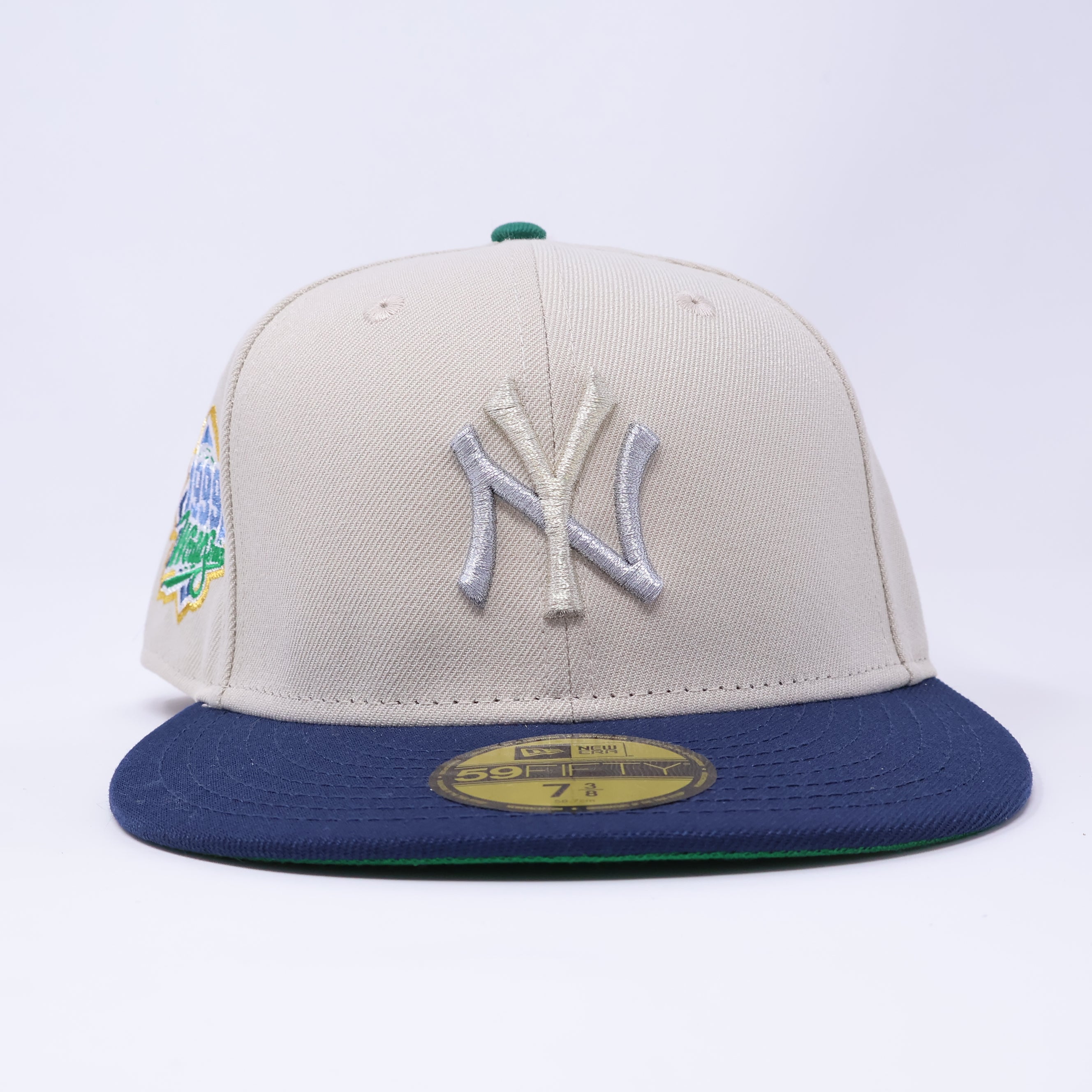 NWT 3/8 Stone New York Yankees 1999 World Series 59fifty New Era Fitted Hat Cap