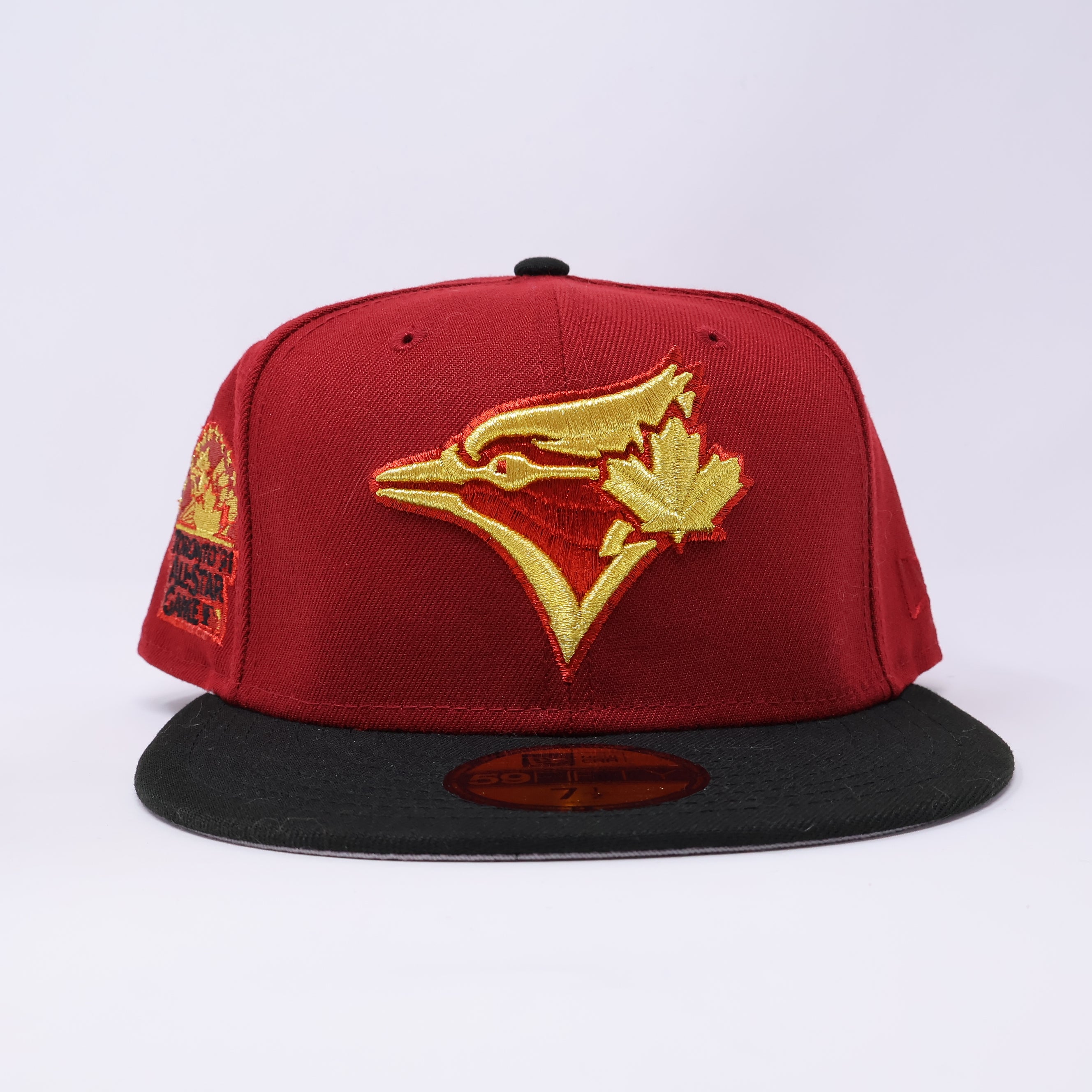 NWT 1/2 Maroon Toronto Blue Jays 1991 All-Star Game 59fifty New Era Fitted Hat Cap