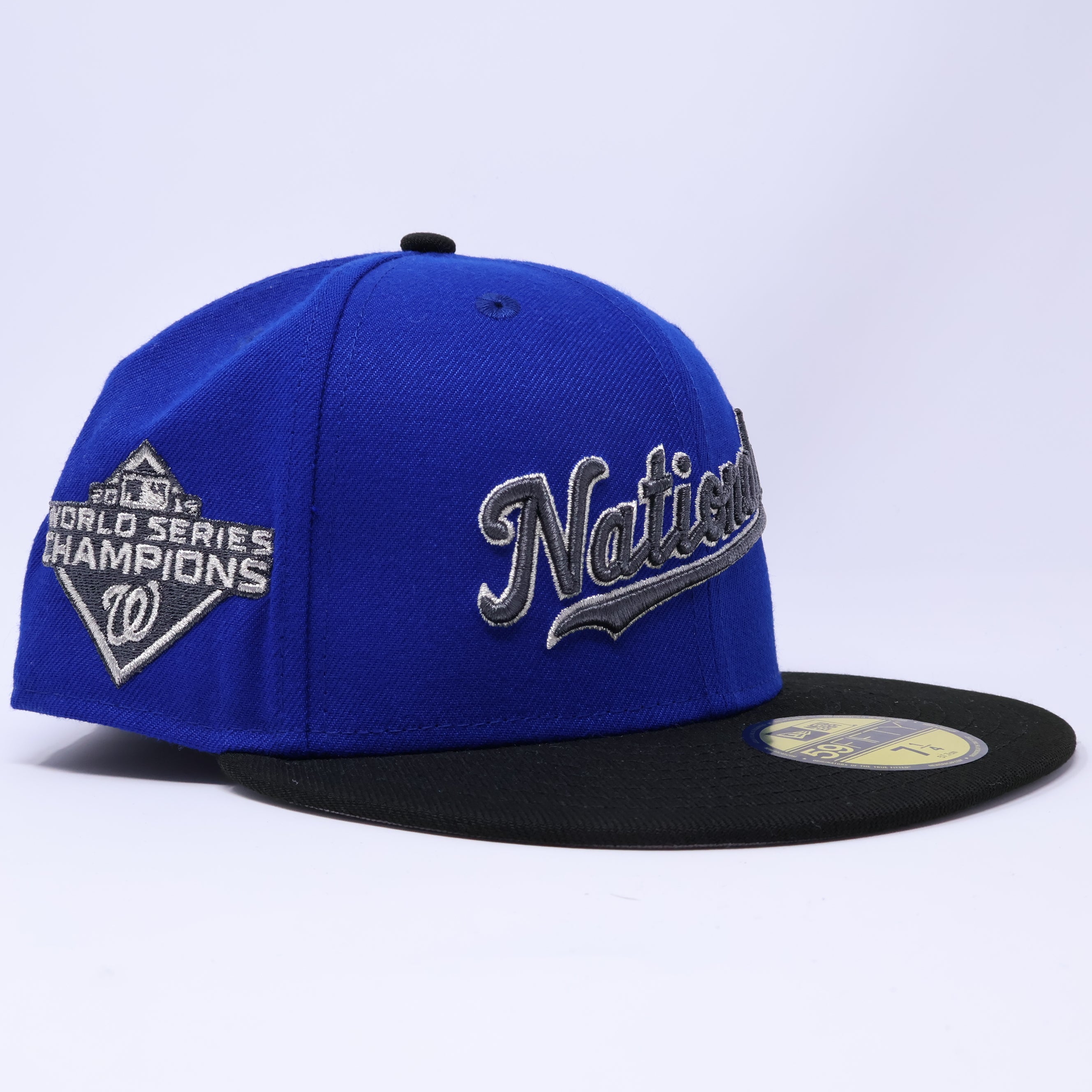 NWT 1/4 Blue Washington Nationals 2019 World Series 59fifty New Era Fitted Hat Cap