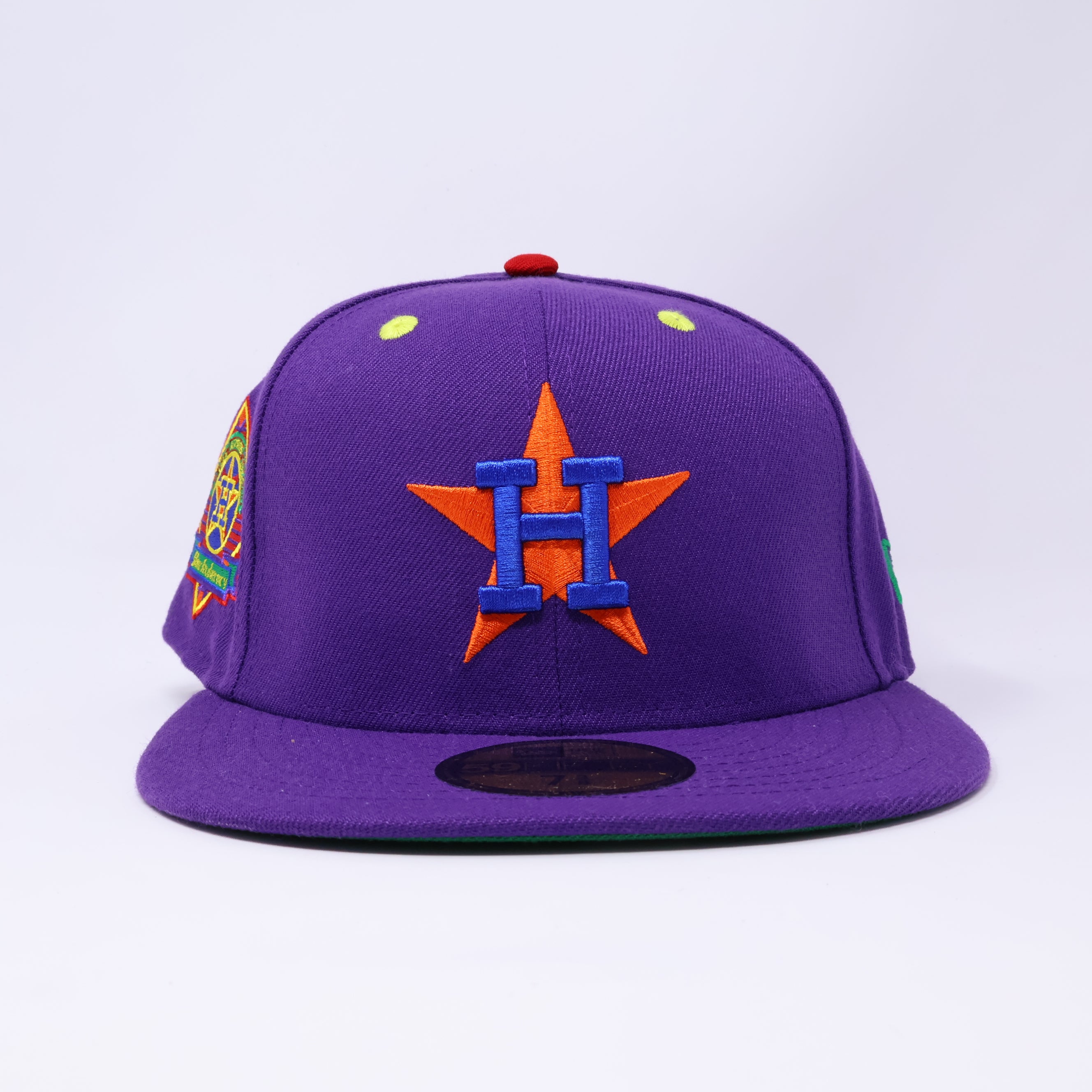 NWT 3/8 Purple Houston Astros Silver Anniversary 59fifty New Era Fitted Hat Cap
