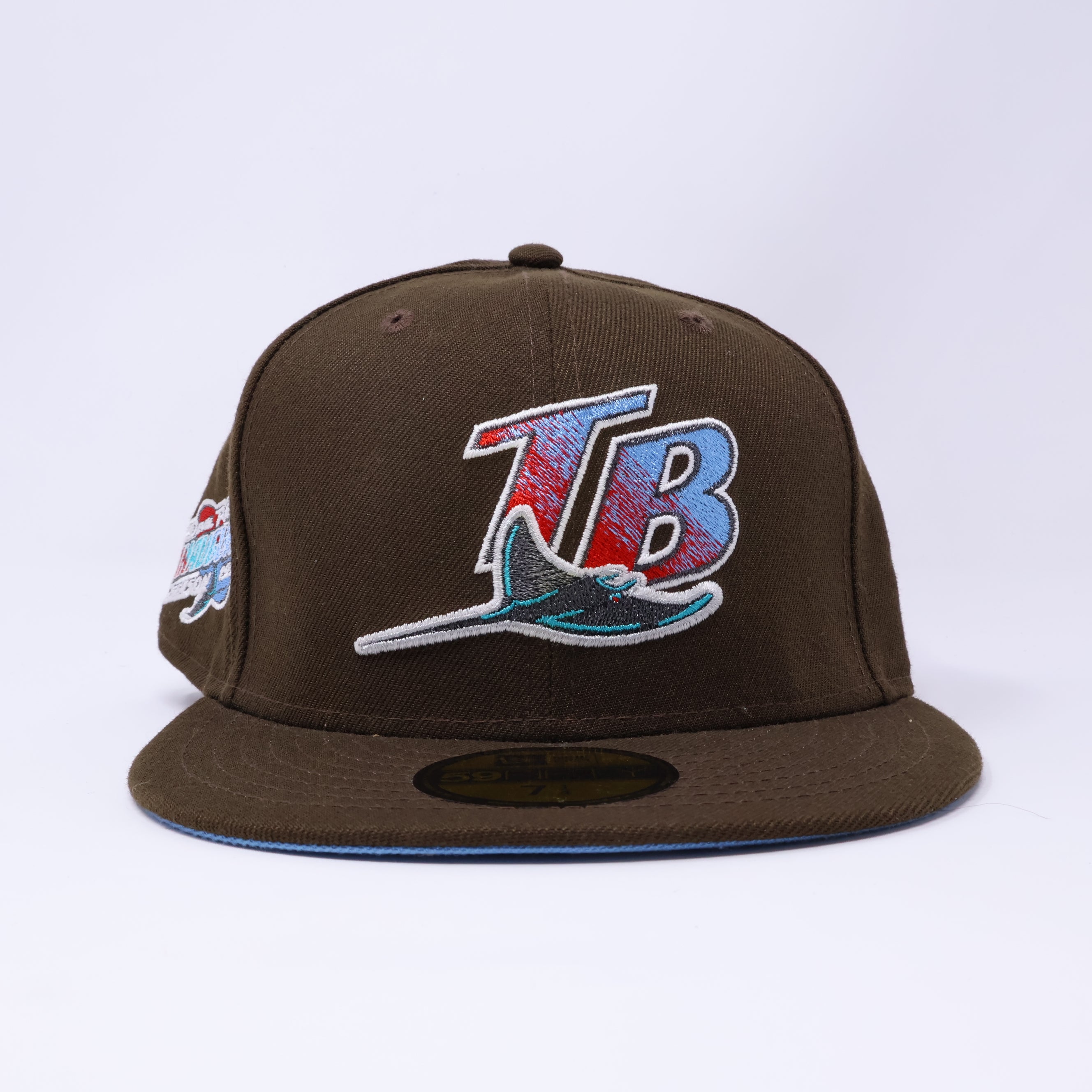 NEW 1/4 Brown Tampa Devil Rays Inaugural Season 1998 59fifty New Era Fitted Hat Cap