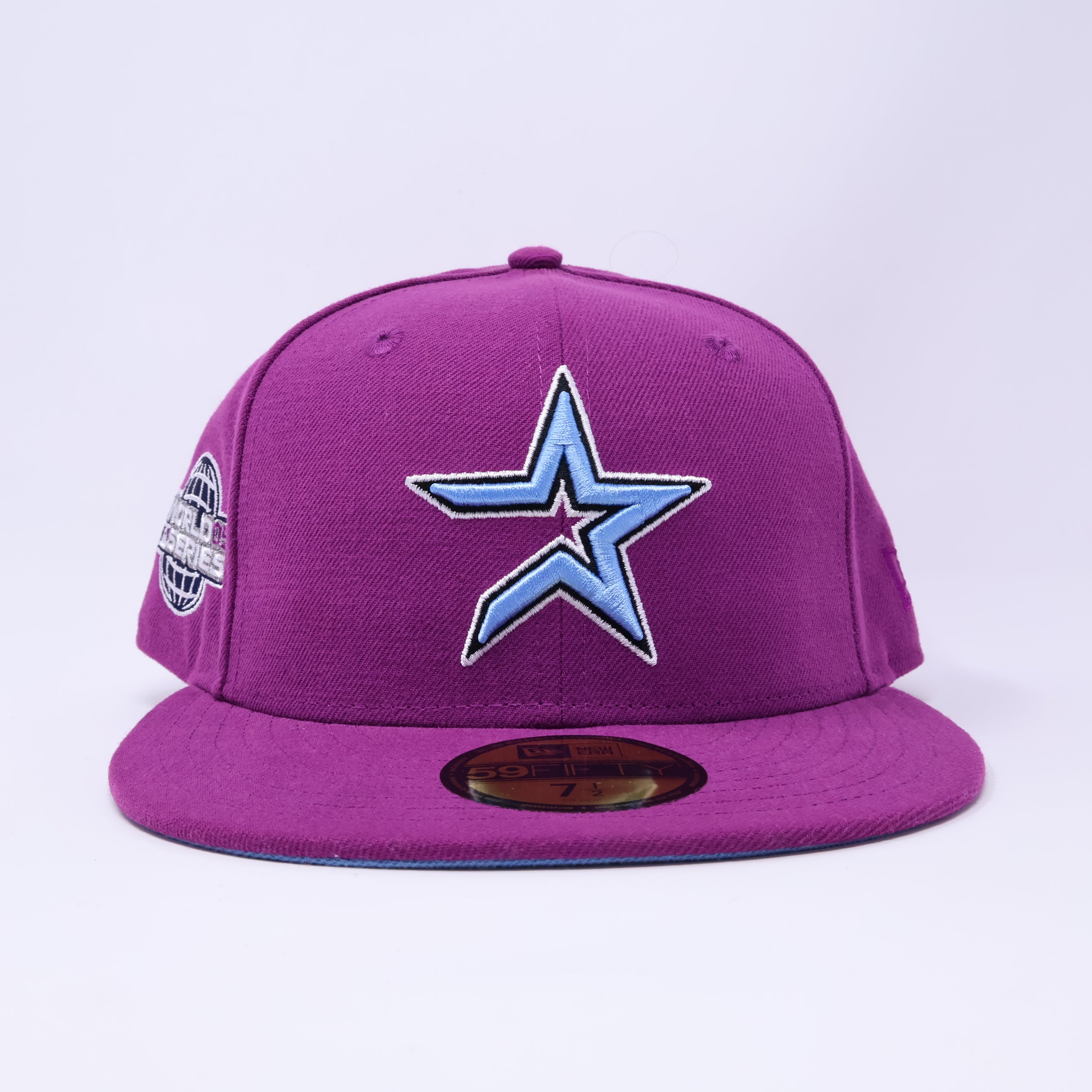 NWT Purple Houston Astros 2005 World Series 59fifty New Era Fitted Hat Cap