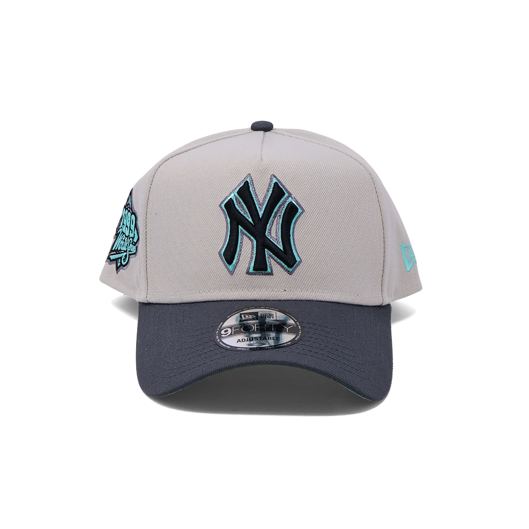 NWT Stone New York Yankees 1999 World Series 9Forty A-Frame New Era Adjustable Snapback Hat 5 Panel