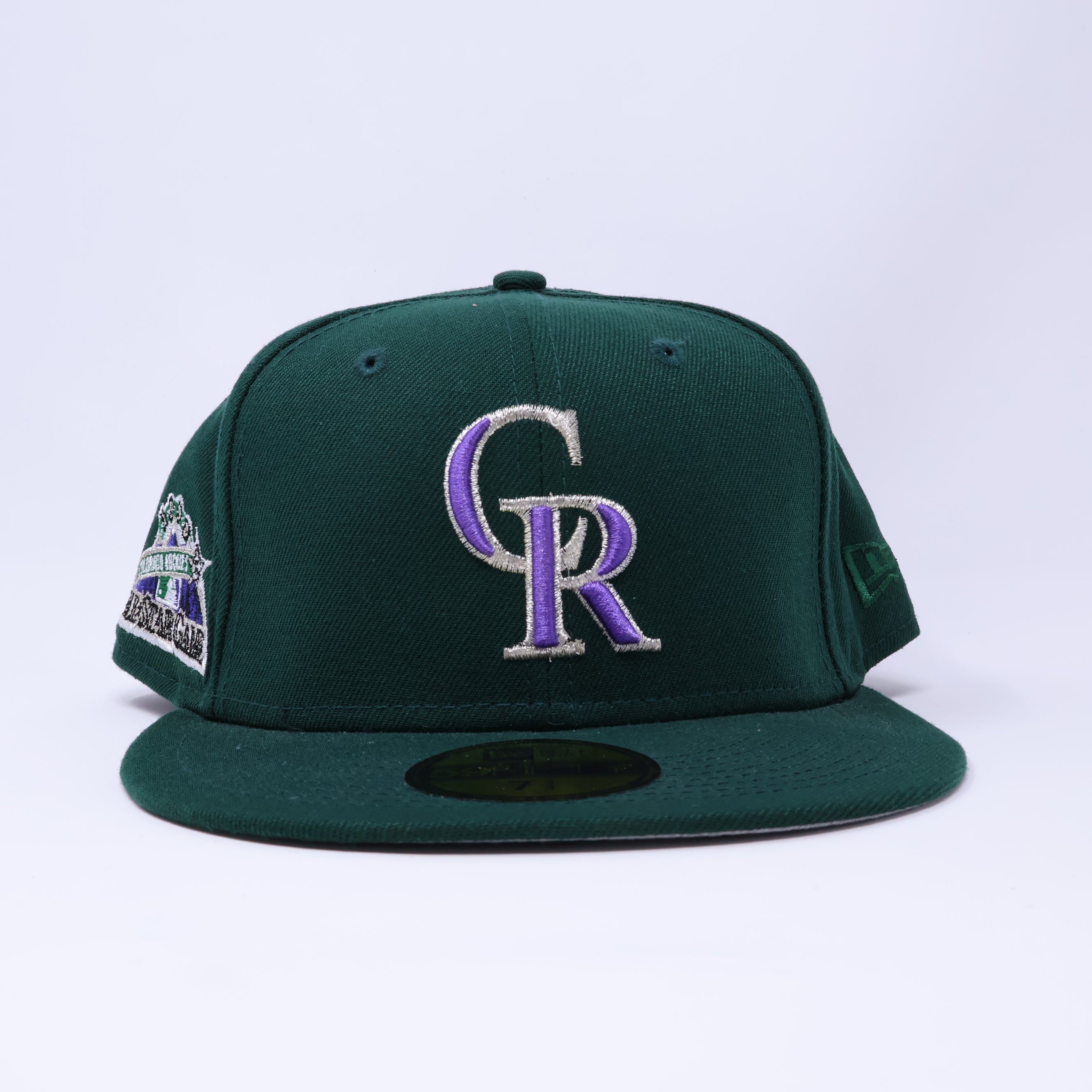 NWT 3/4 Green Colorado Rockies 1998 All Star Game 59fifty New Era Fitted Hat Cap