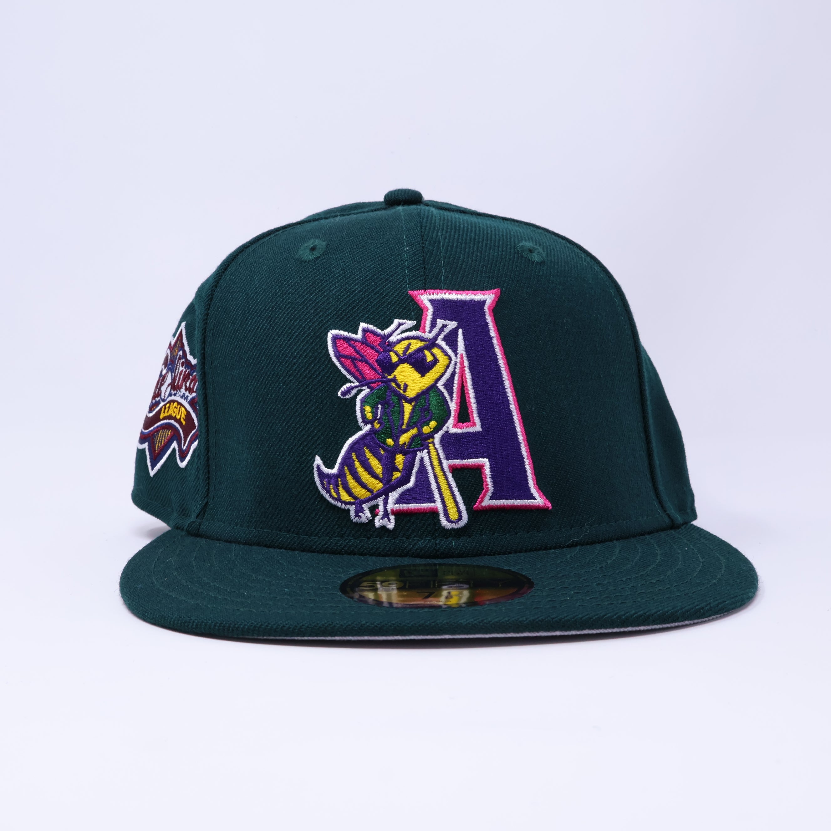 NWT 7 1/8 Green Augusta Green Jackets Minor League 59fifty New Era Fitted Hat Cap