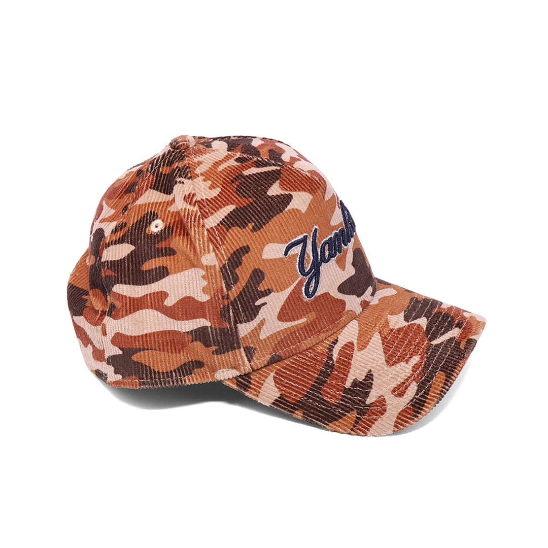 NWT Camo New York Yankees Script Corduroy A-Frame New Era Adjustable Snapback Hat 5 Panel