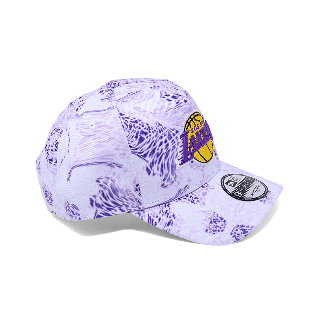 NWT Purple Camo Los Angeles Lakers NBA A-Frame New Era Adjustable Snapback Hat 5 Panel